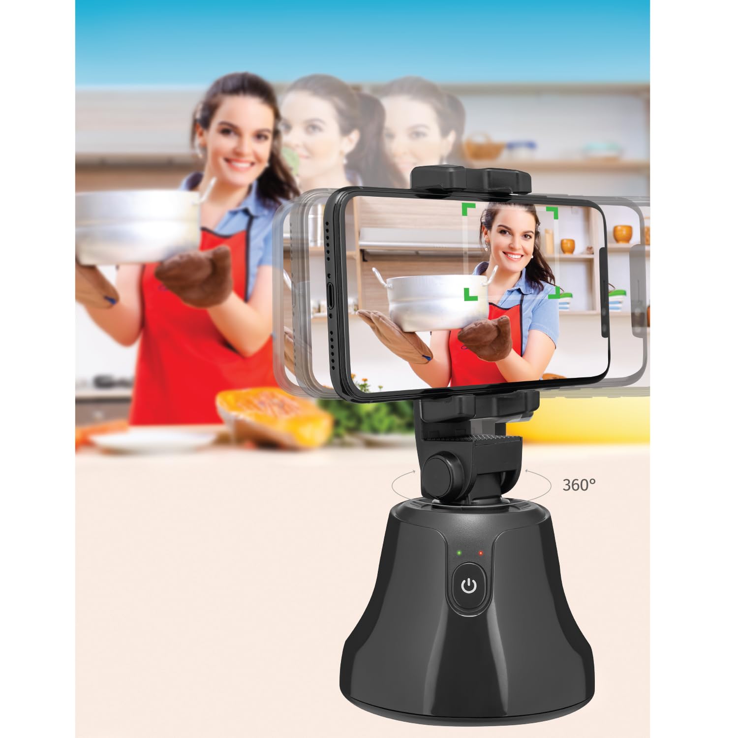 Slide Smartphone Face Object Tracking Stand Auto Tracking