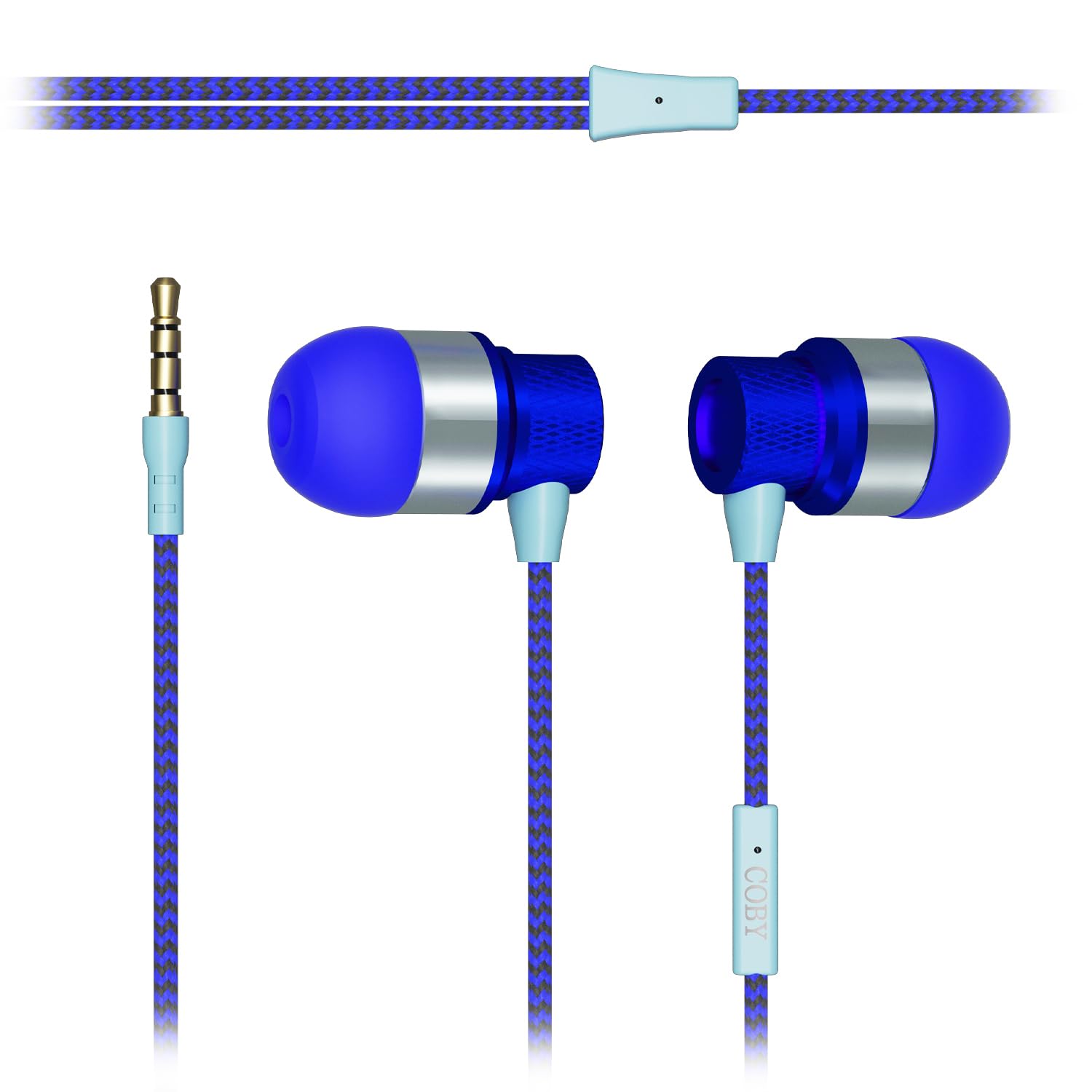 Coby Noise Isolating Metal Wired Earbuds