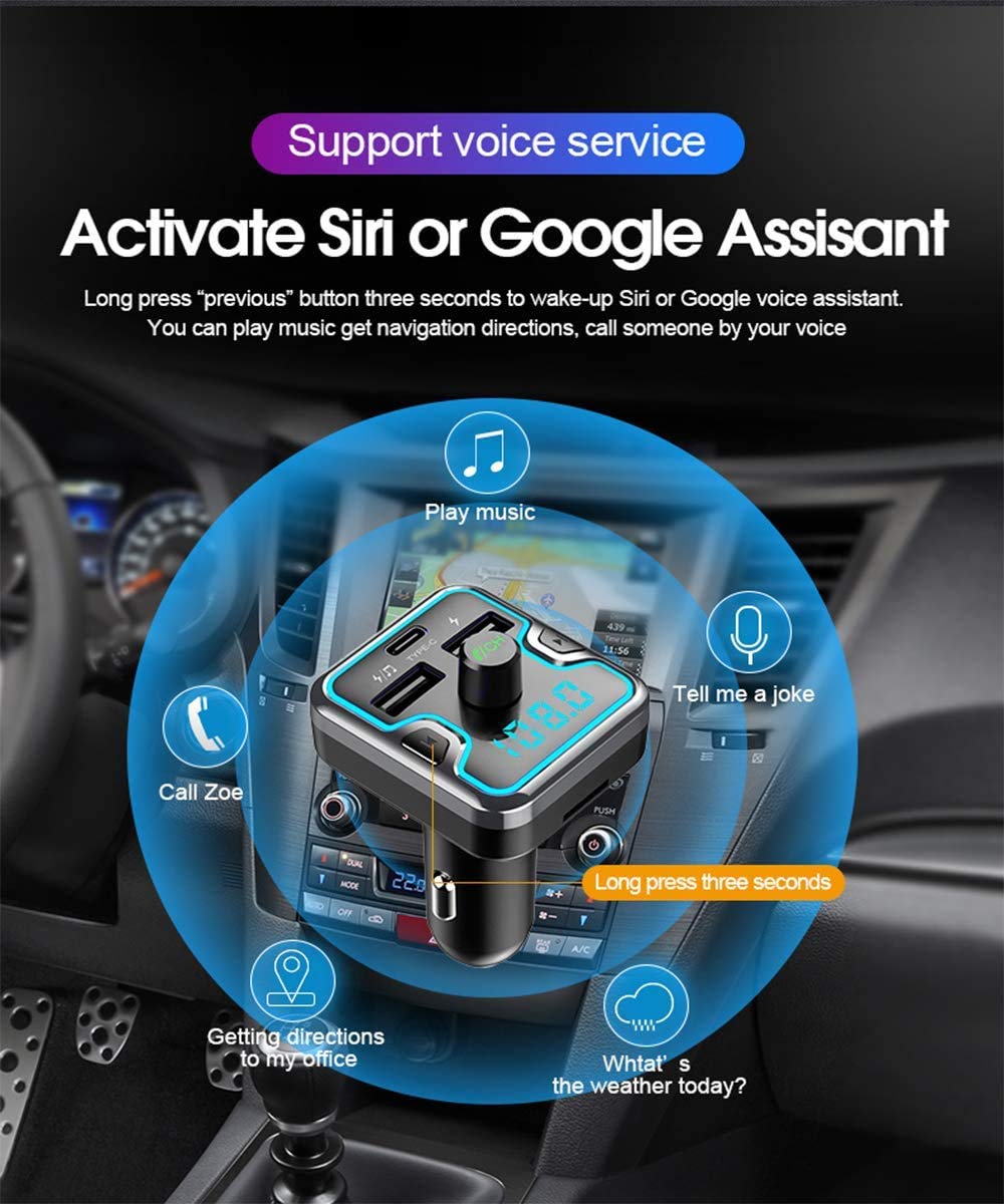 Car and Driver Bluetooth FM Transmitter for Car
