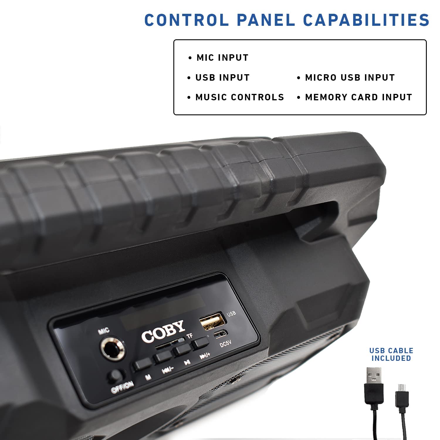 Coby True Wireless Bluetooth Speaker with Subwoofer