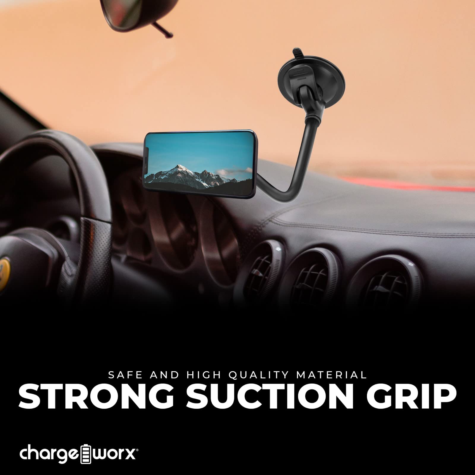 Chargeworx Magnetic Phone Mount Windshield