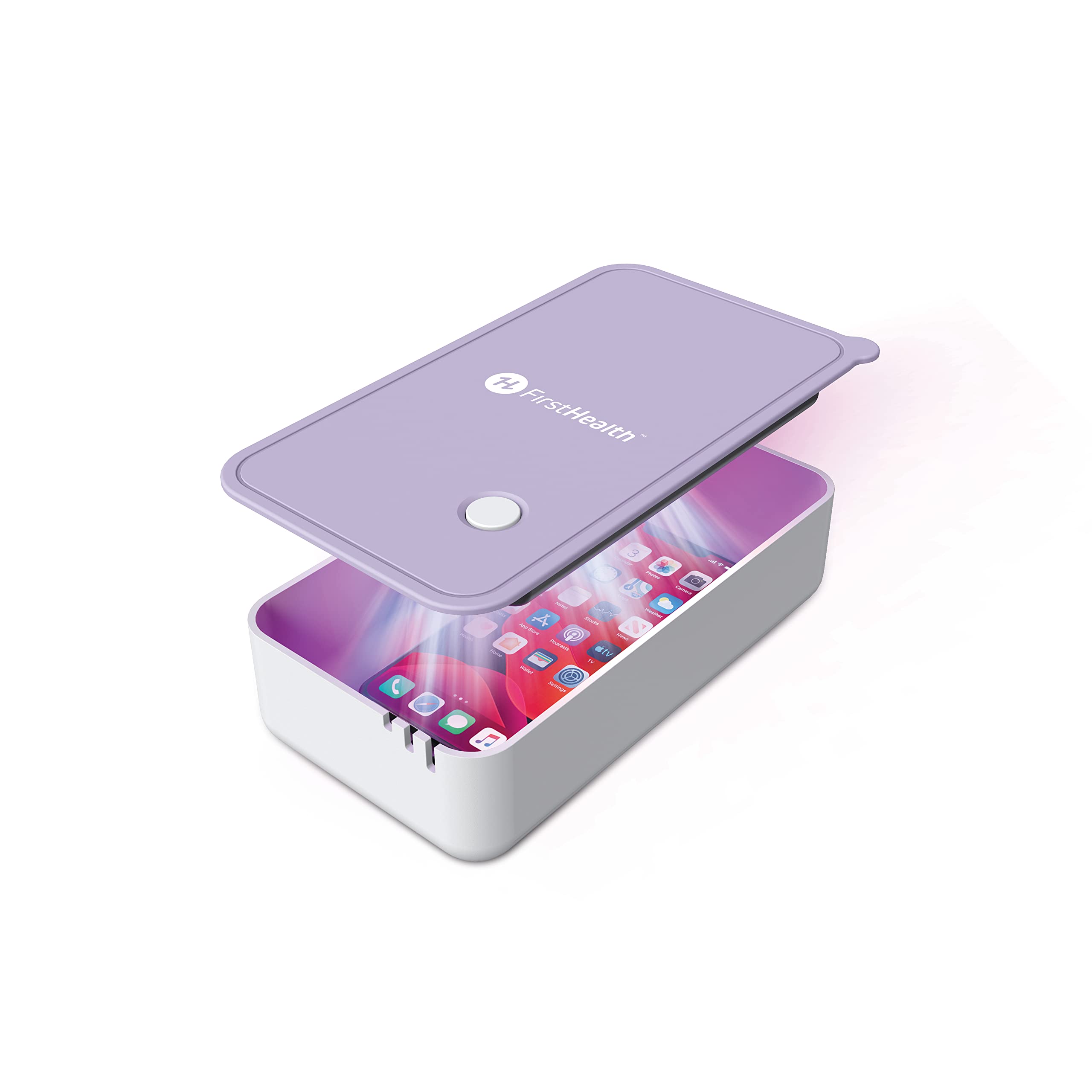 FIRSTHEALTH 2-In-1 UV Sanitizing Box with Detachable Lid Wand