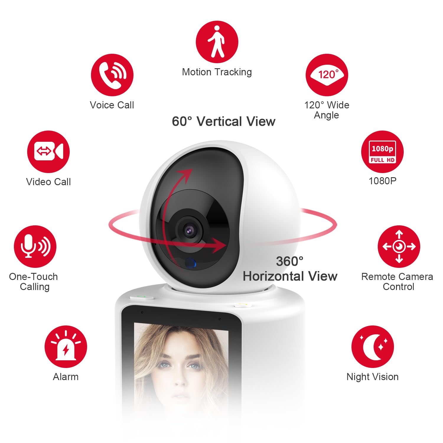 RCA HD Video Screen Motion Tracking Cam 1080p