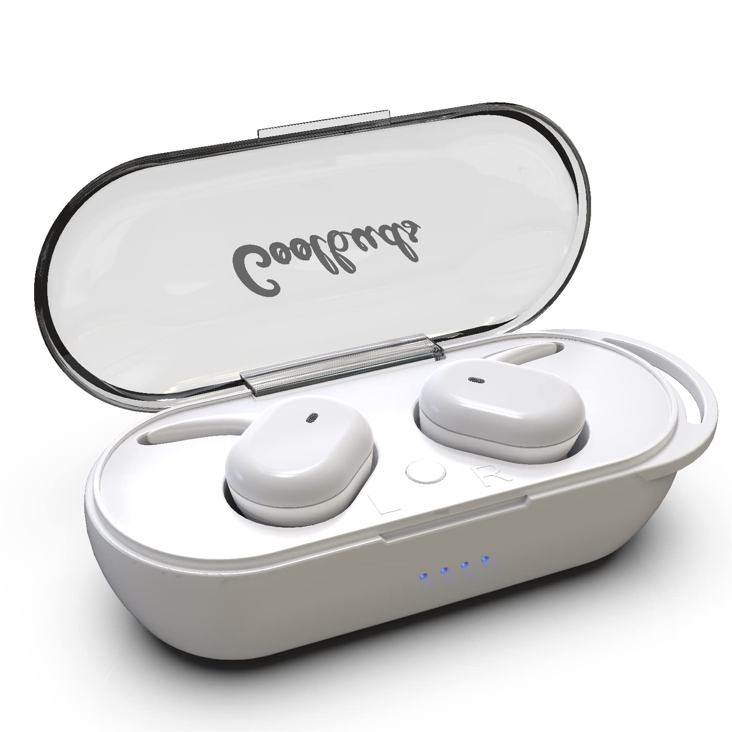 Coolbuds TruFit Wireless Bluetooth 5.3 Earbuds (White)