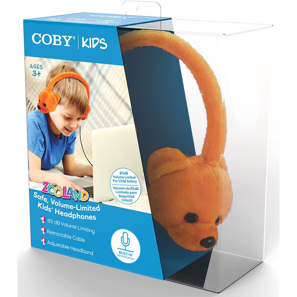Coby Wired Kids Headphones (Pink Bunny)