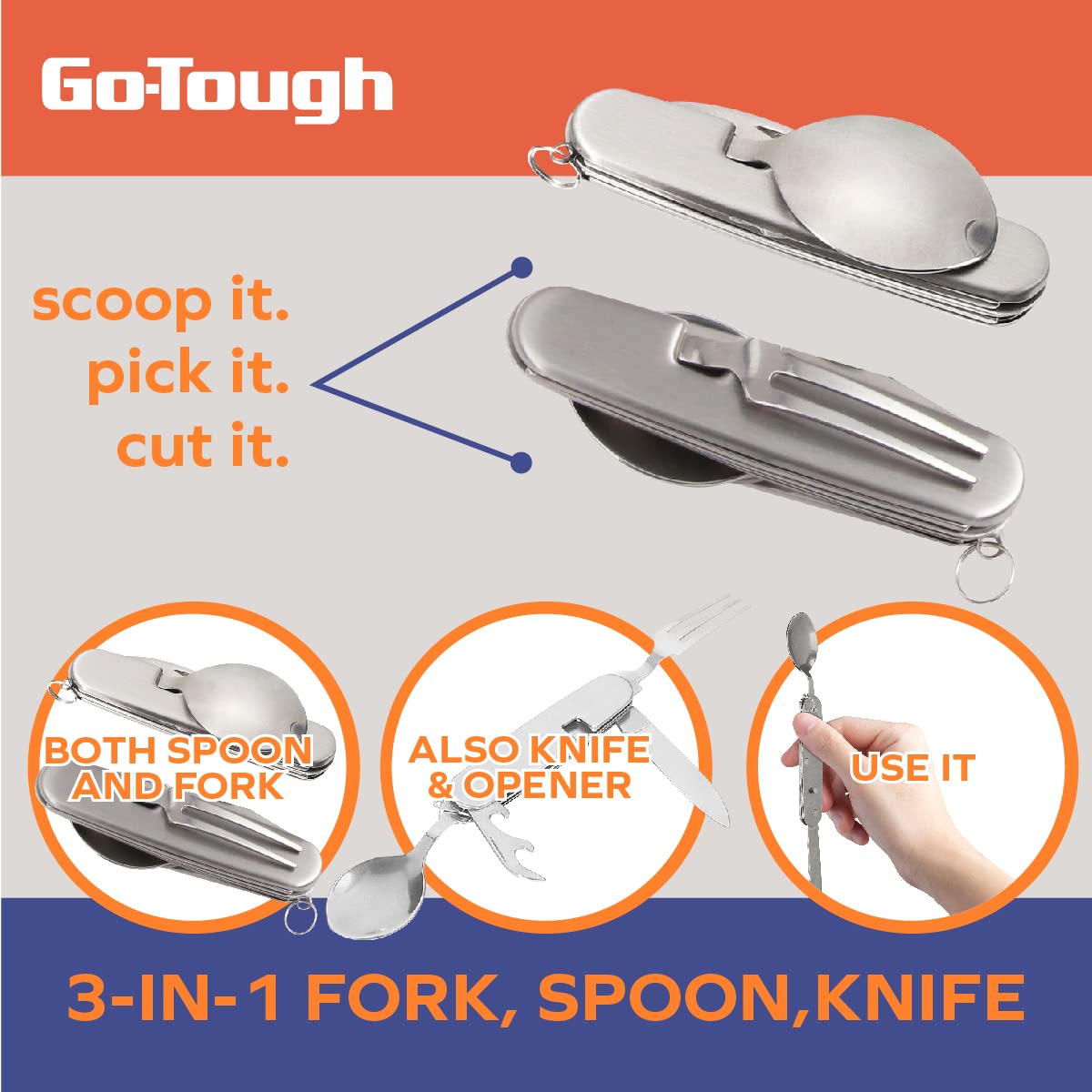 Go Tough Wilderness Camping Set|Camping Kit with Included Waterproof Bag