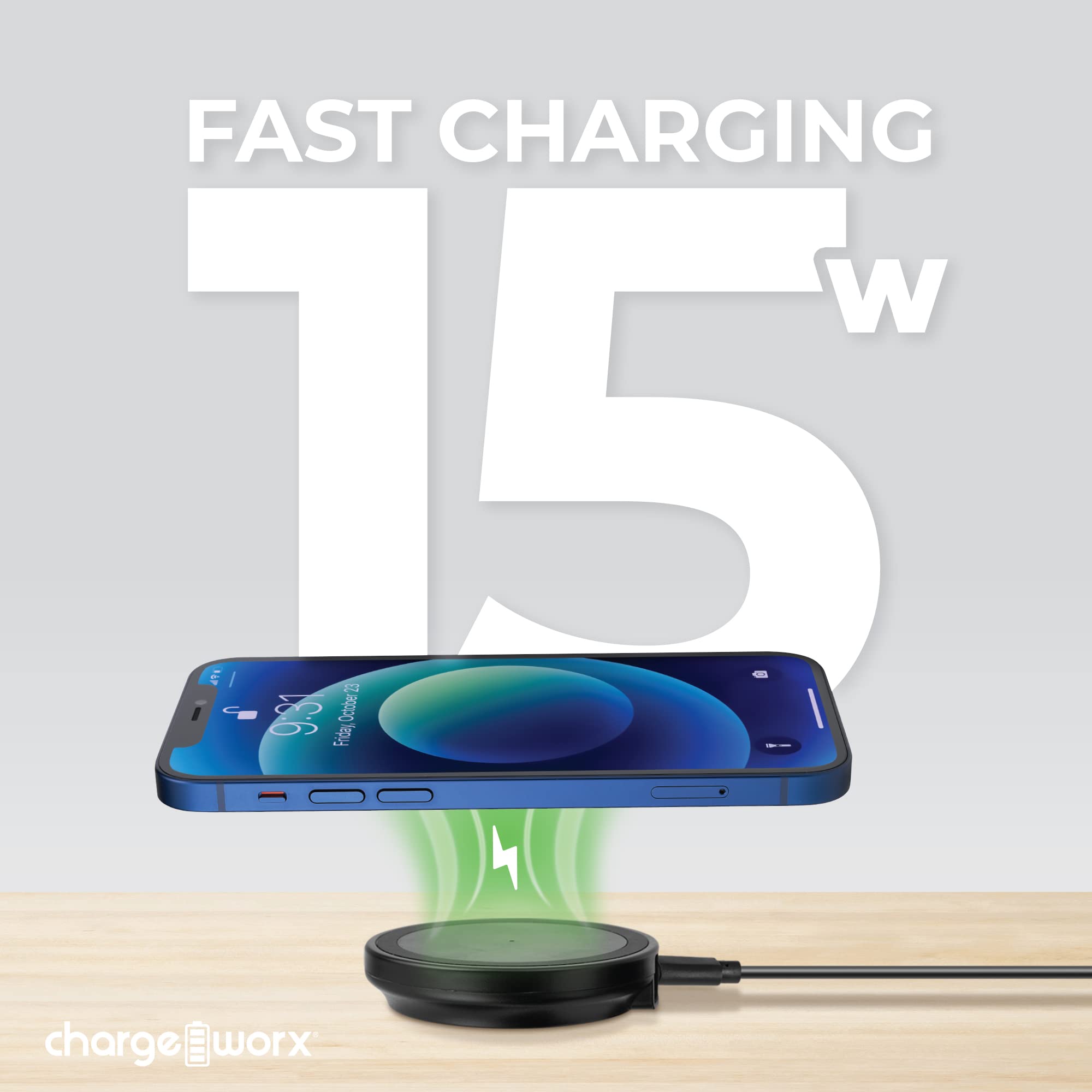Chargeworx 2-in-1 Mag Wireless Charge