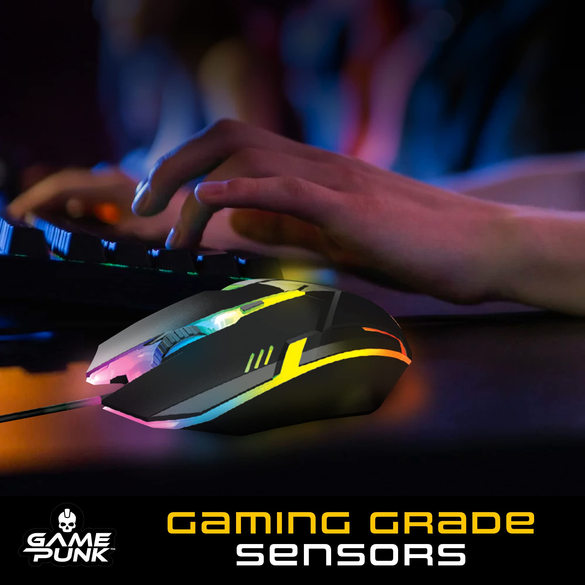 GAME PUNK Wired Gaming Mouse | Gaming Accessories, Computer Mouse