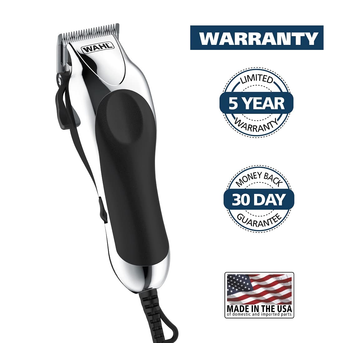 Wahl USA Chrome Pro Corded Clipper Complete