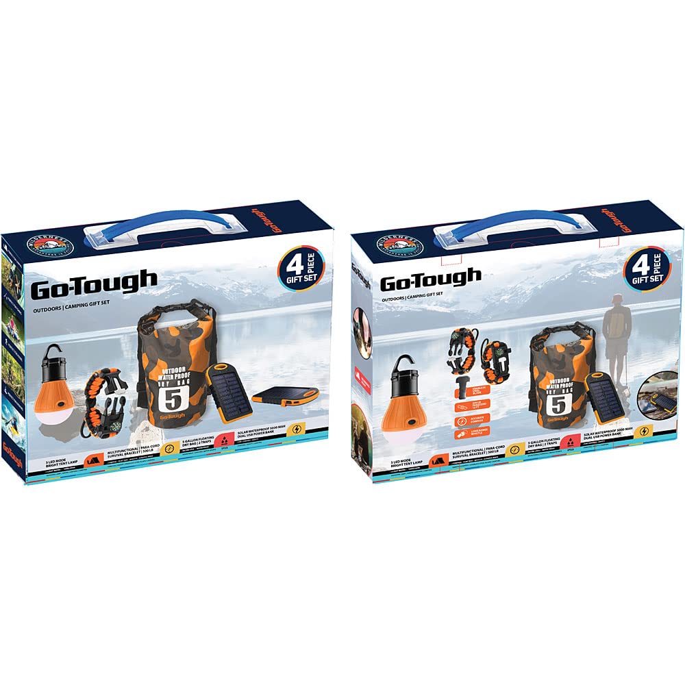 Go Tough Wilderness Camping Set | Camping Kit with Included Waterproof
