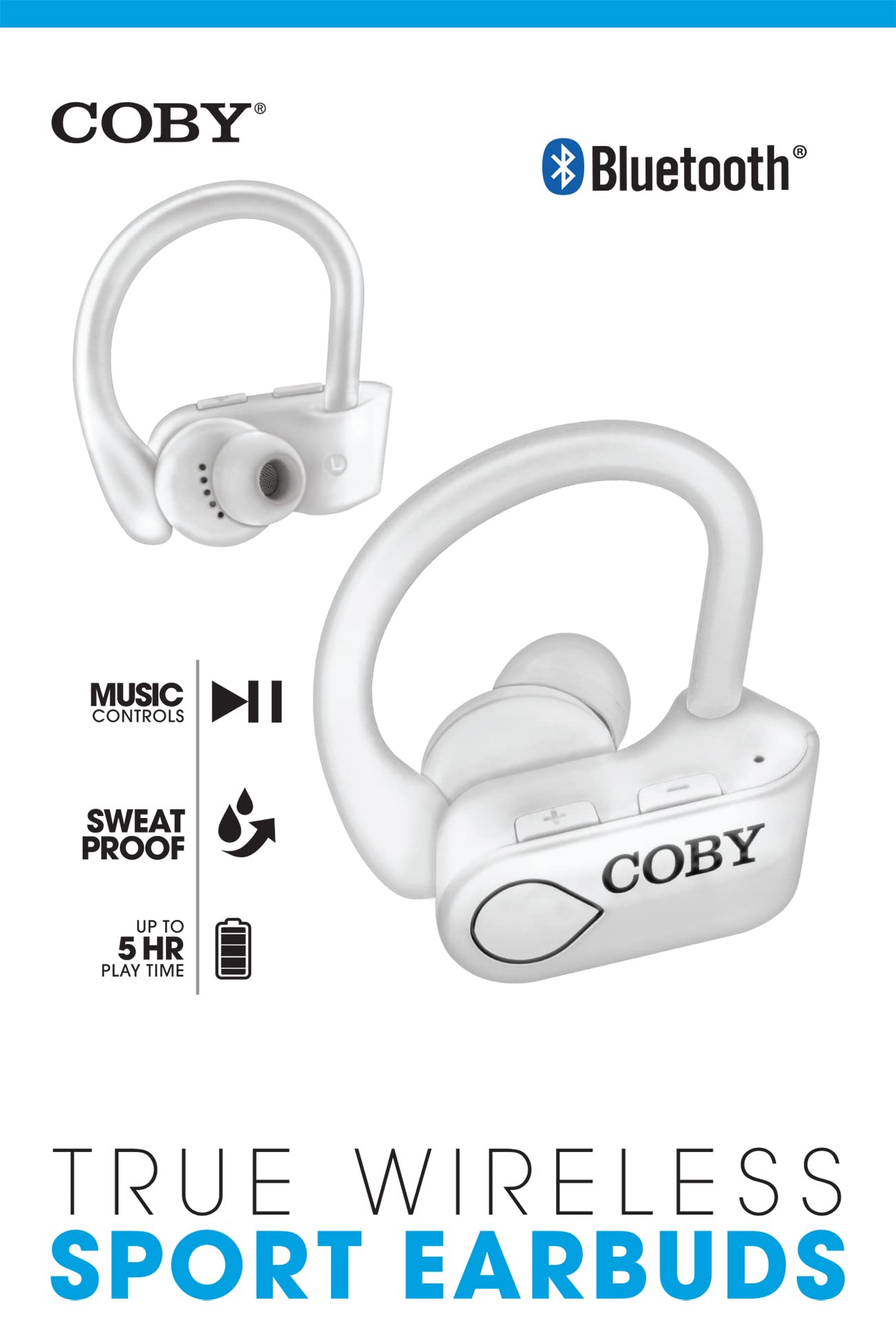 COBY True Wireless Sport Earbuds