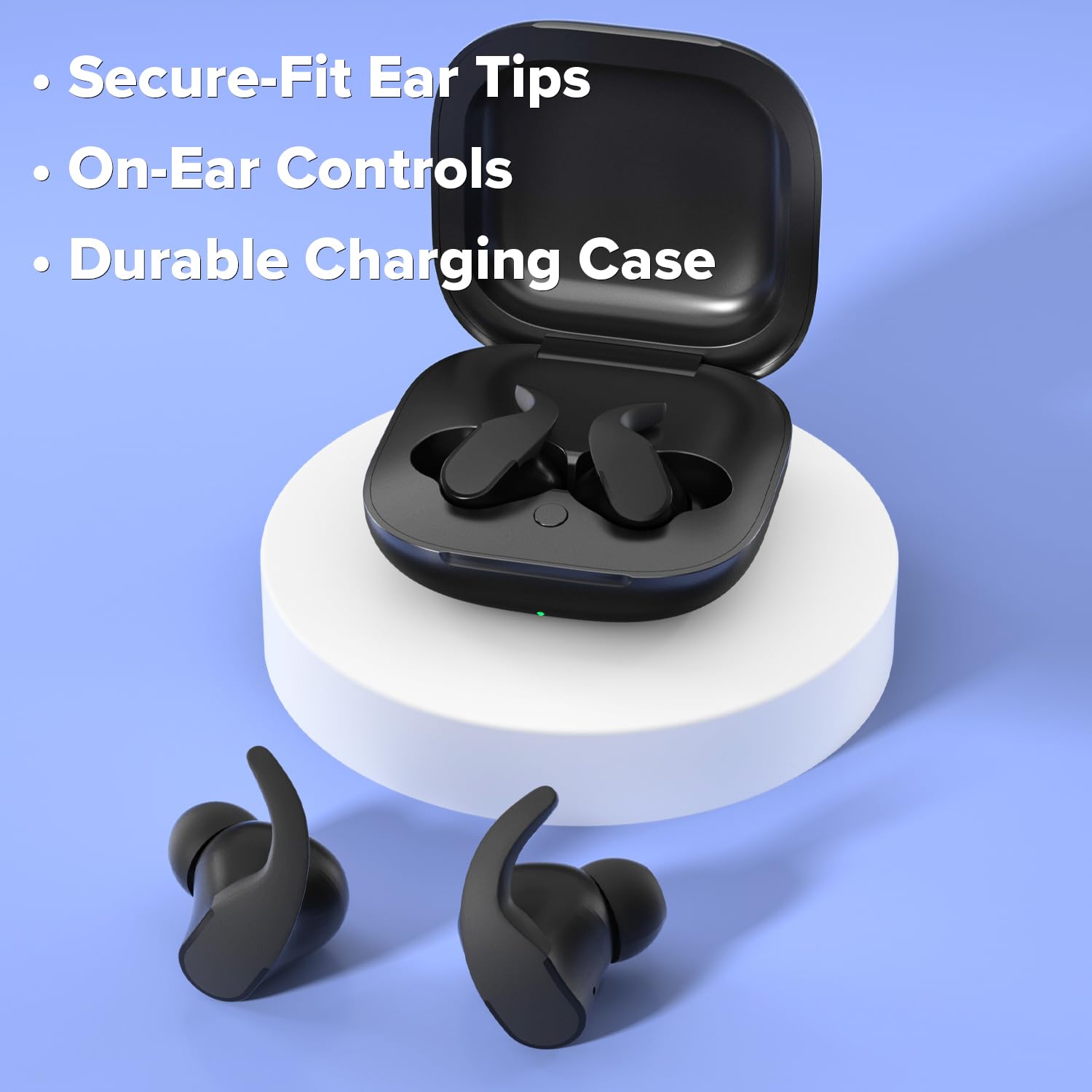 Coby Mini Sports True Wireless Earbuds with Secure Tips
