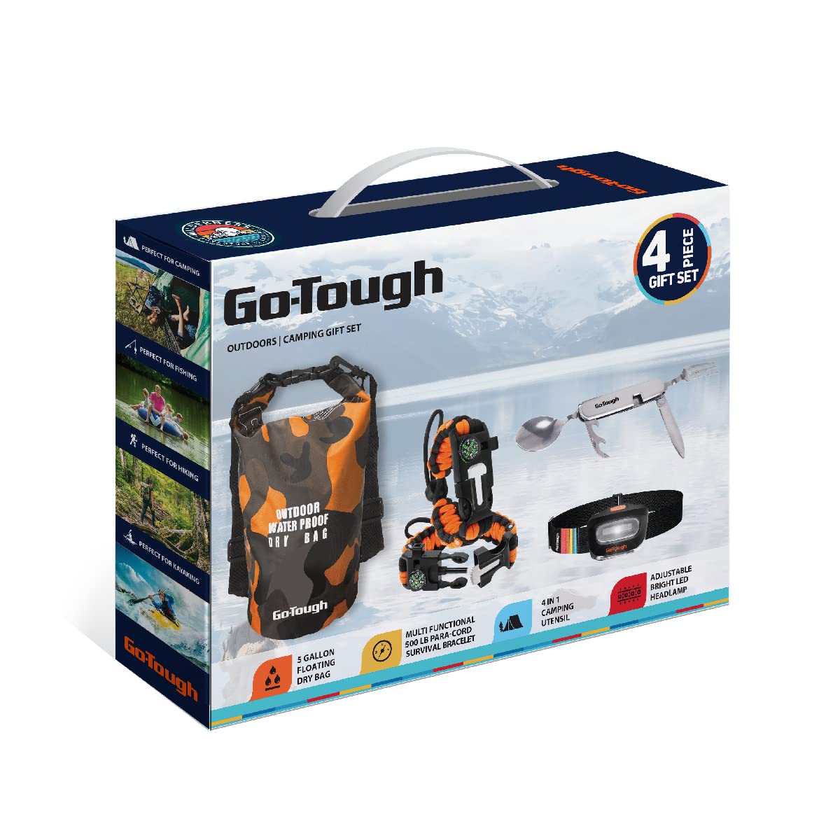 Go Tough Wilderness Camping Set | Camping Kit with Included Waterproof
