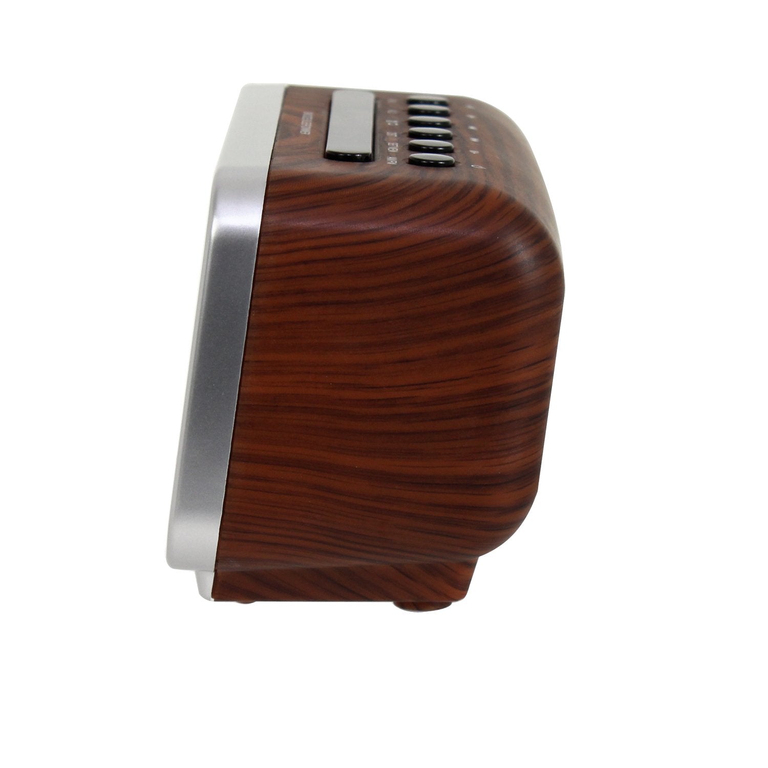 Jensen JCR-232 Clock Radio, Brown