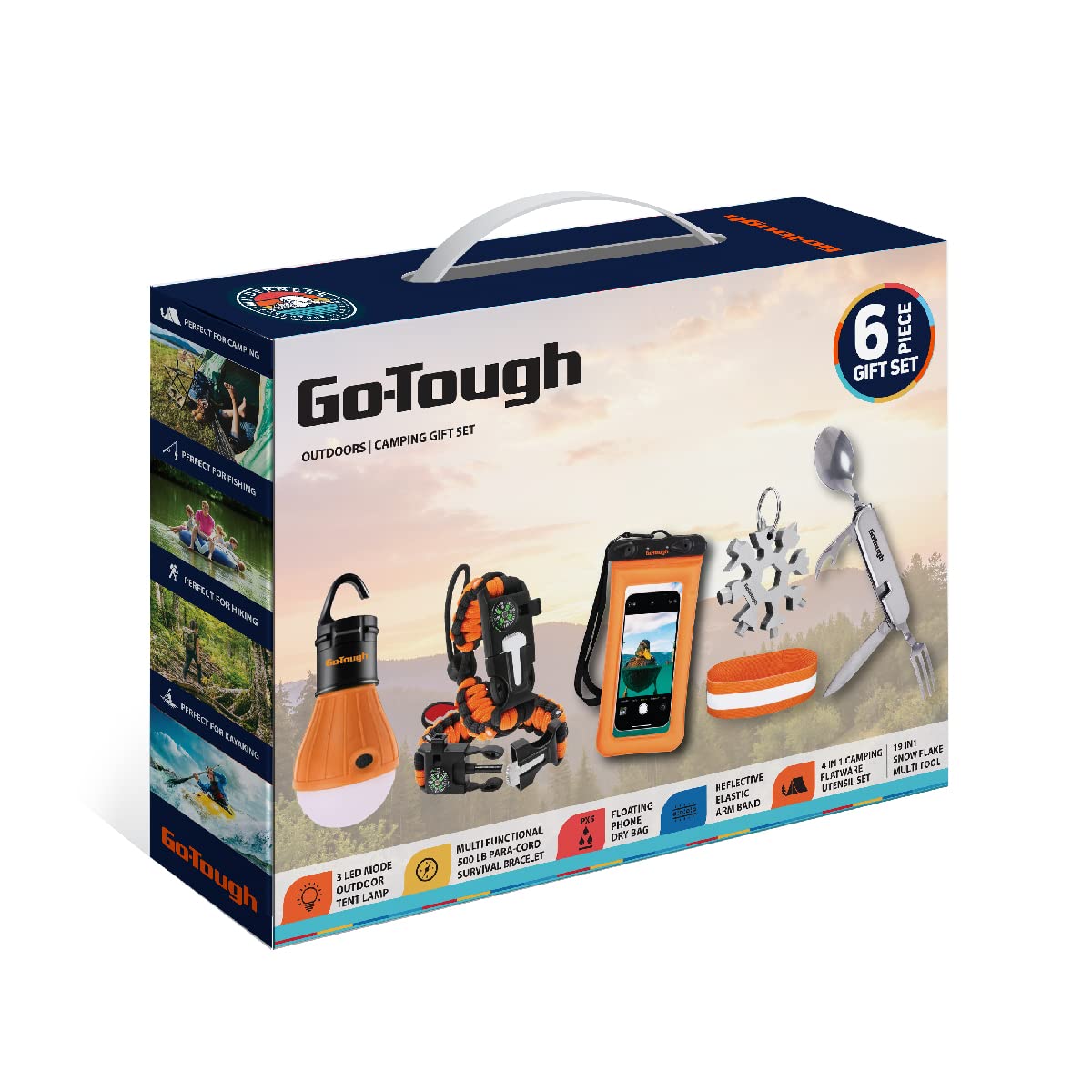 Go Tough Wilderness Camping Set | Camping Kit with Included Waterproof