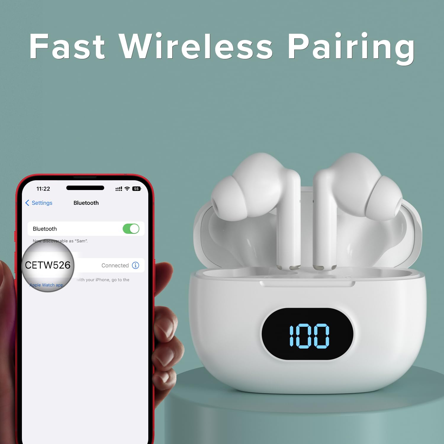 Coby Sweat-Resistant Wireless Earbuds