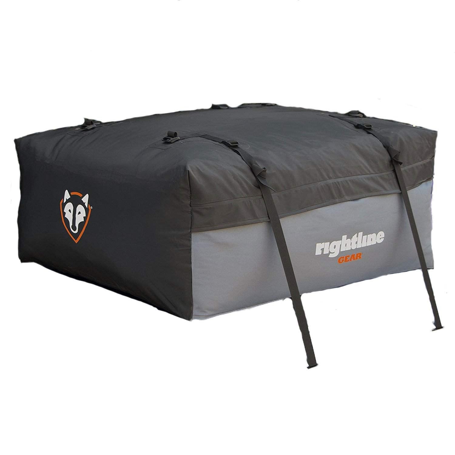 Rightline Gear Sport 2 Waterproof Rooftop Cargo Carrier for Top of Vehicle, Attaches With or Without Roof Rack, 15 Cubic Feet, Black
