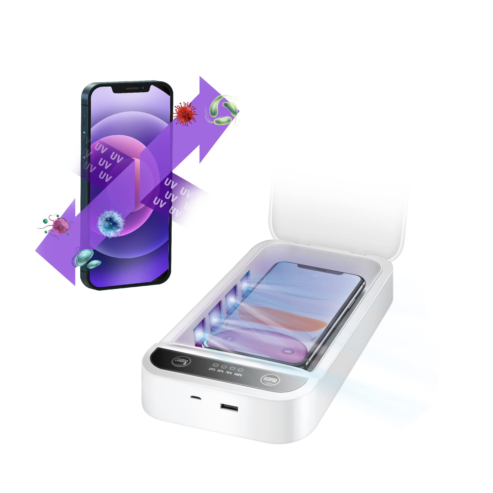 First Health UV Light Sanitizer, Phone Sanitizer UV Box