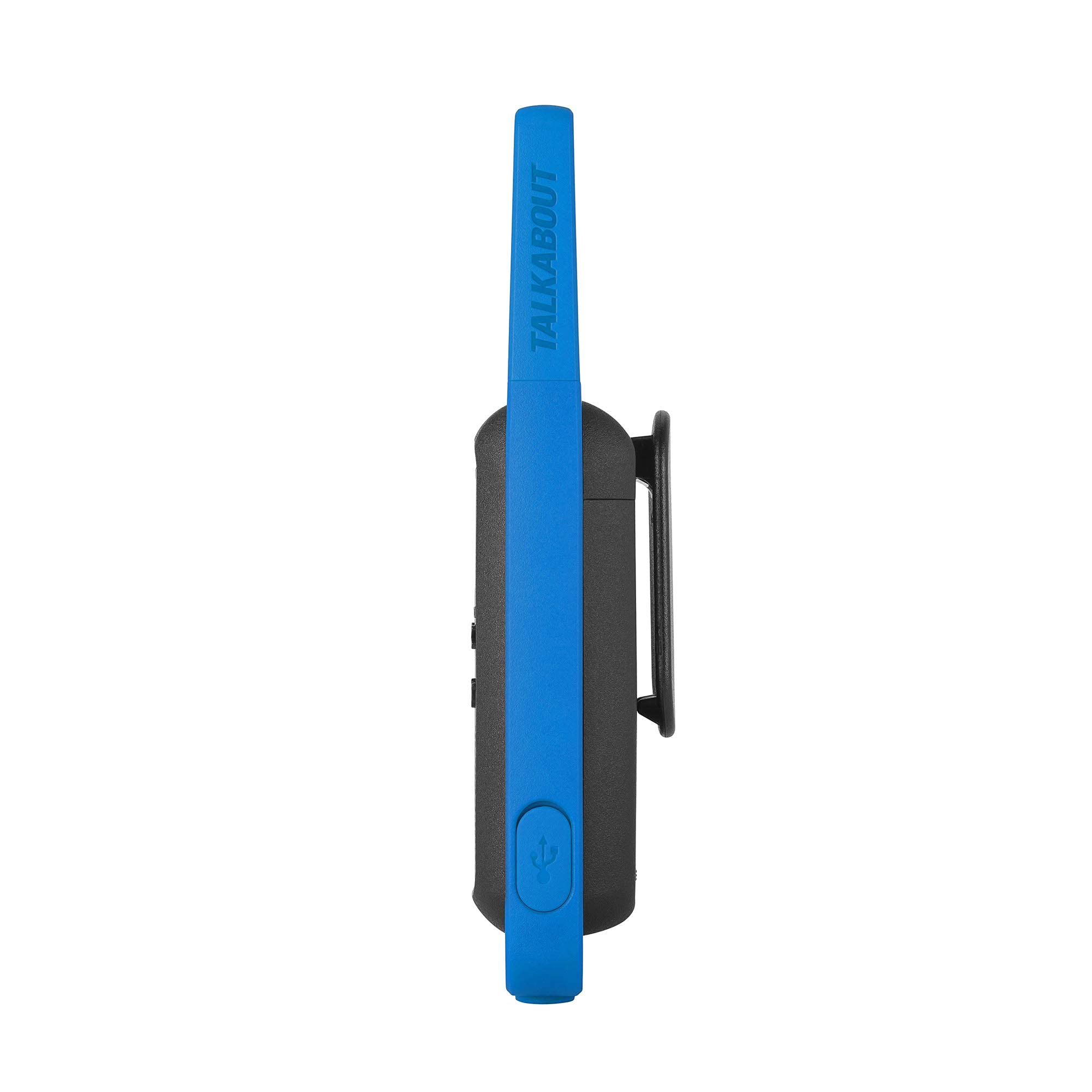 Motorola Solutions T270TP Talkabout Radio, 3 Pack, Black W/Blue