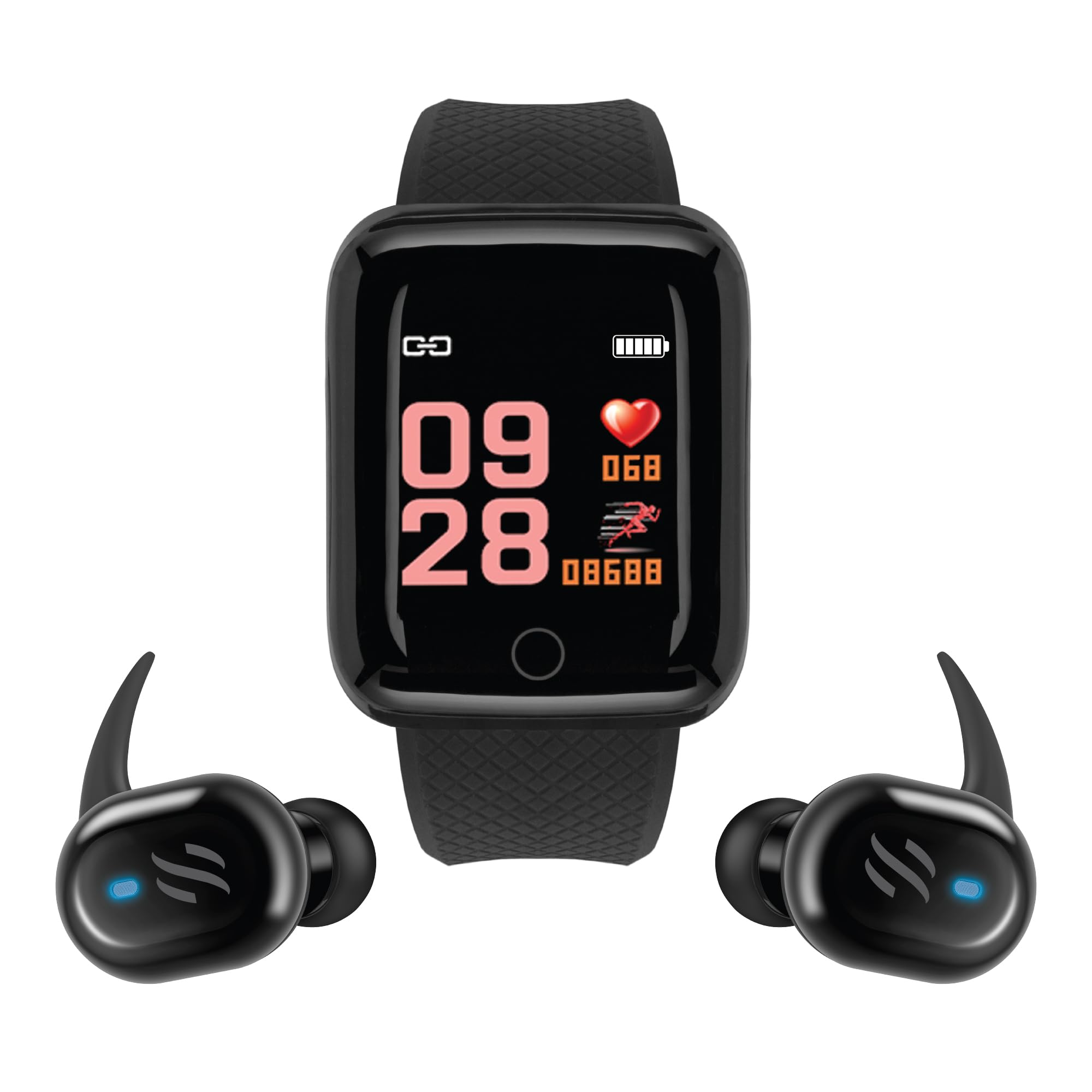 SLIDE Fitness Tracker Wireless Earbuds Combo Blood Pressure Monitor
