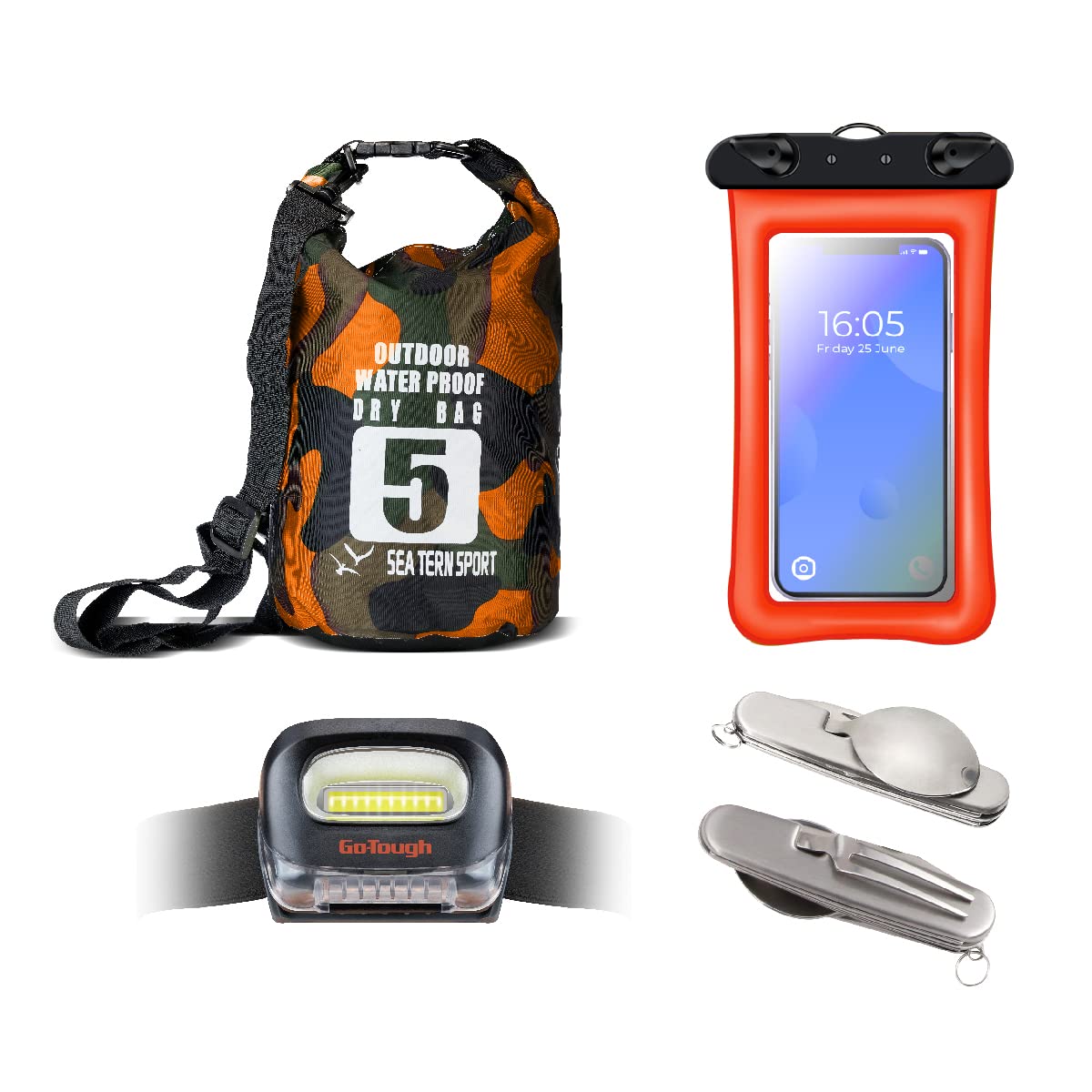 Go Tough Wilderness Camping Set | Camping Kit with Included Waterproof
