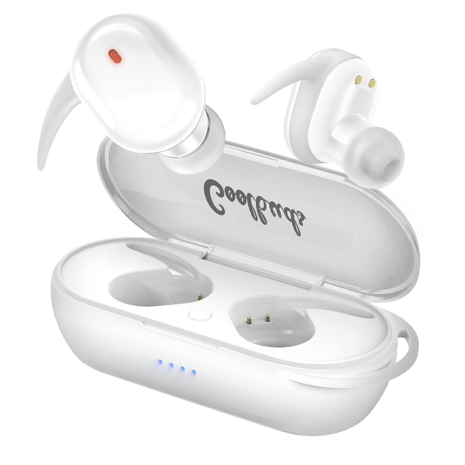 Coolbuds TruFit Wireless Bluetooth 5.3 Earbuds (White)