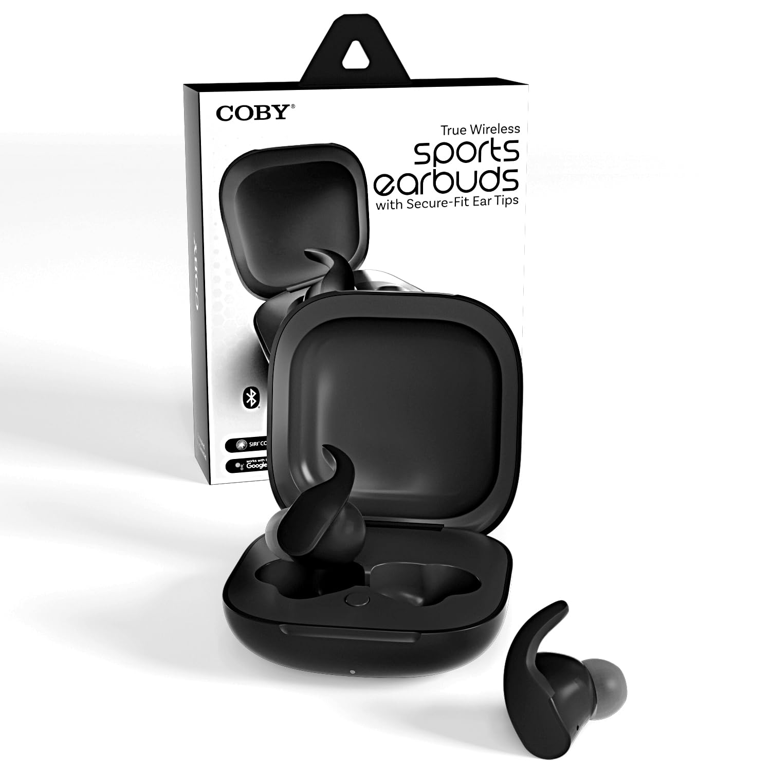 Coby Mini Sports True Wireless Earbuds with Secure Tips