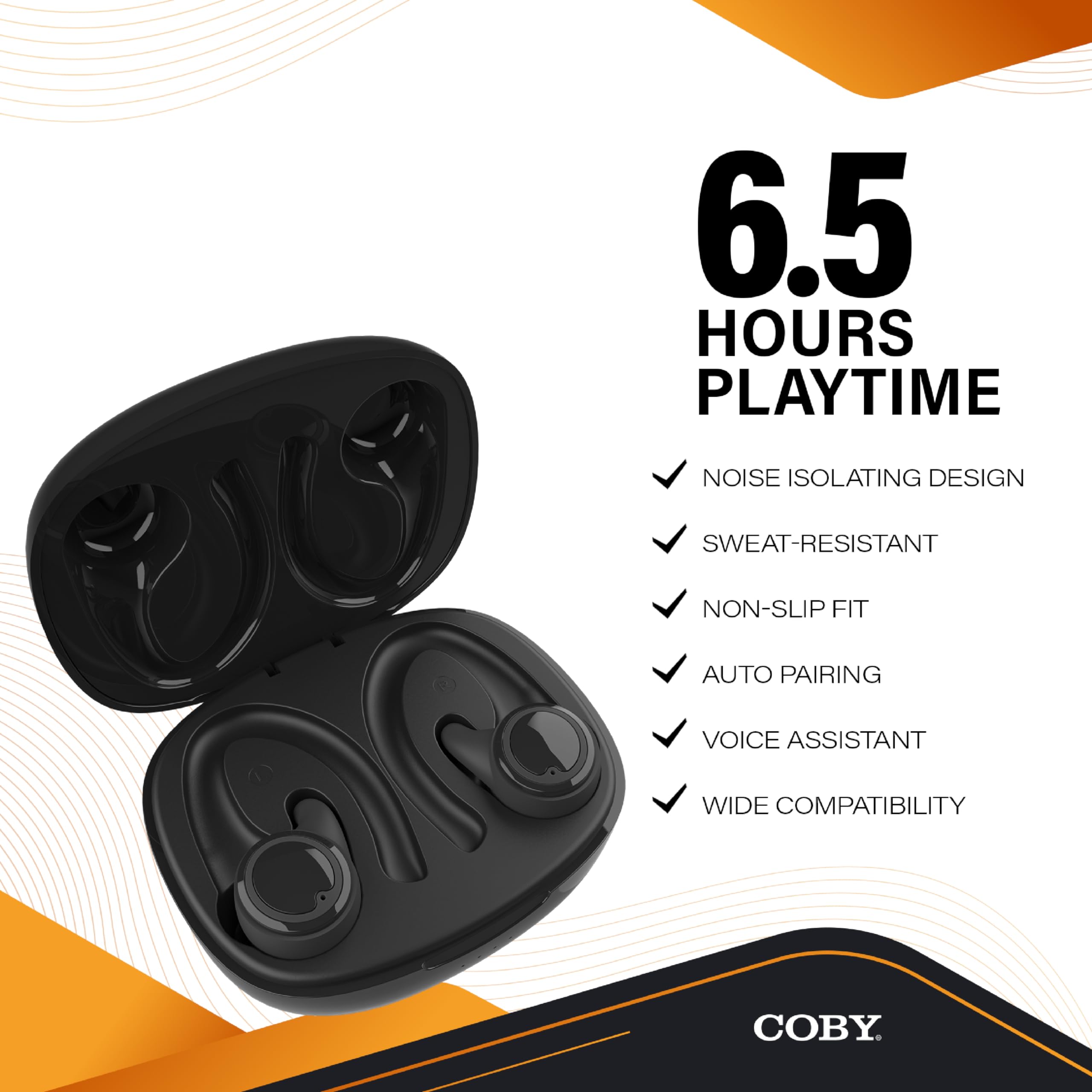 Coby True Wireless Bluetooth Earbuds