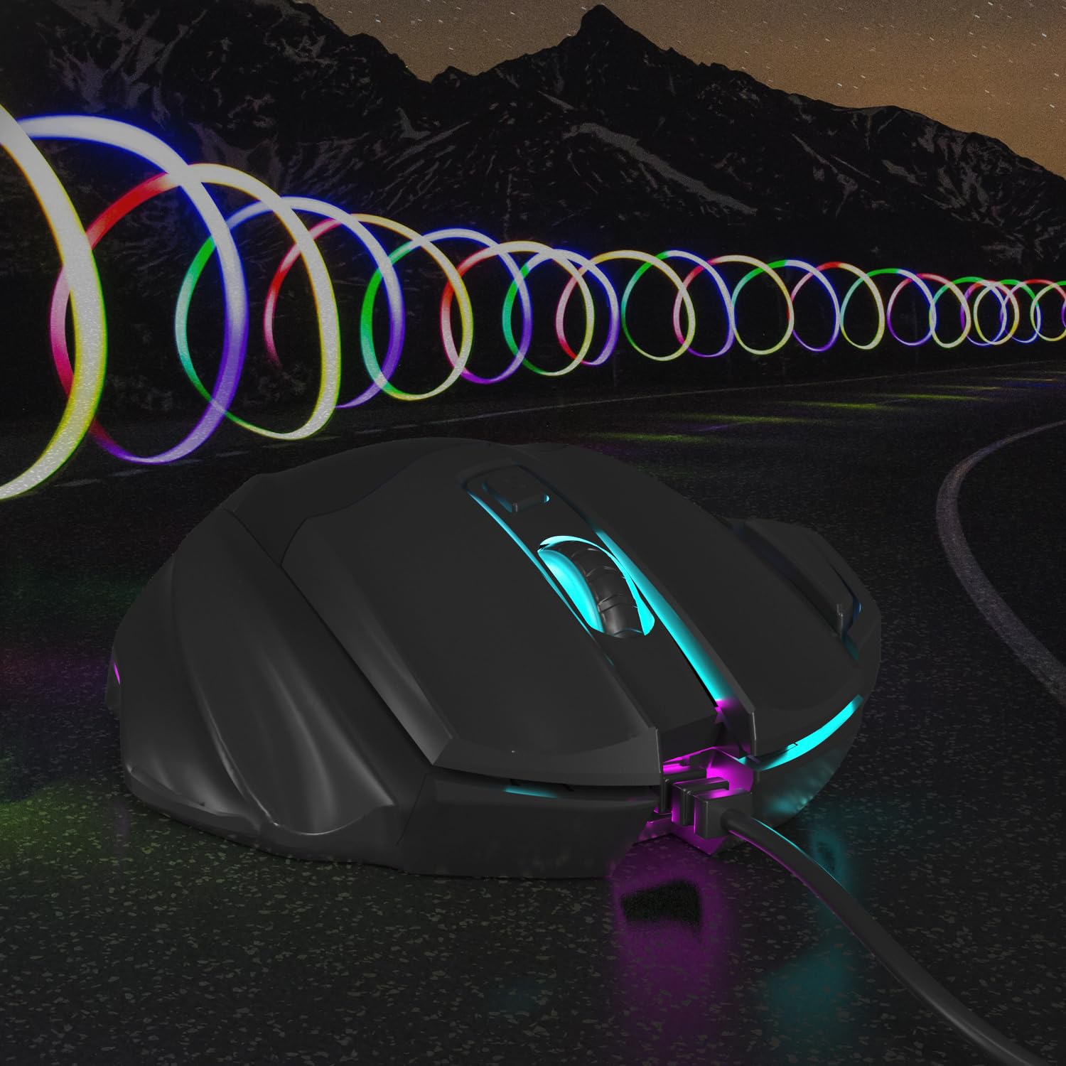 GAME PUNK Pro Series Optical Wired Gaming Mouse - RGB Lighting