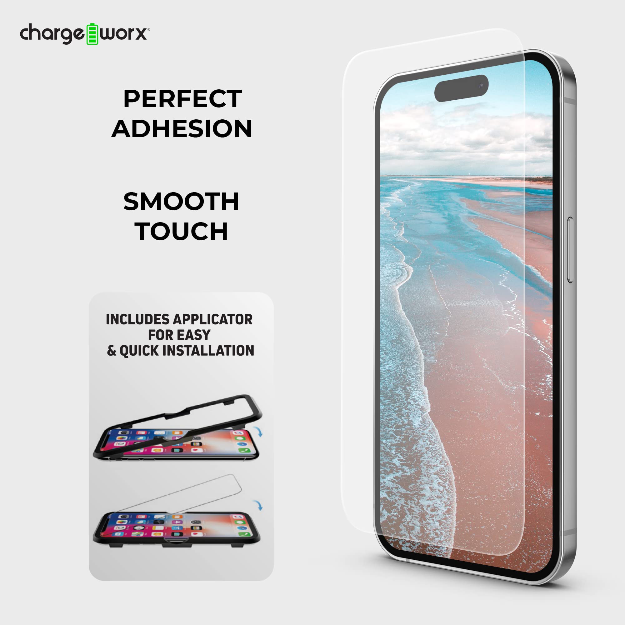 Chargeworx Heavy-Duty Screen Lens Covers