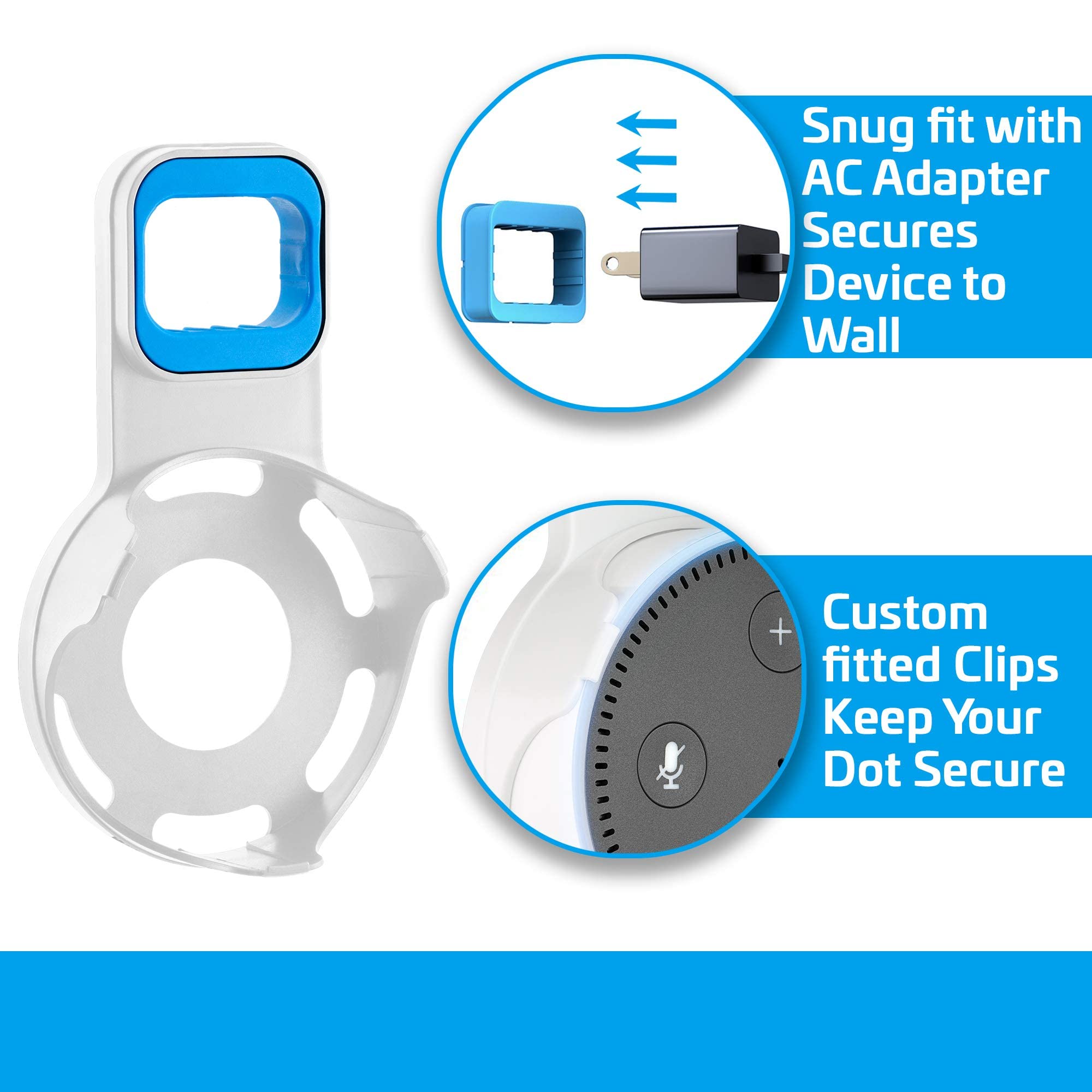 Coby Speaker Wall Mount for 2nd Generation Dot Voice Assistants