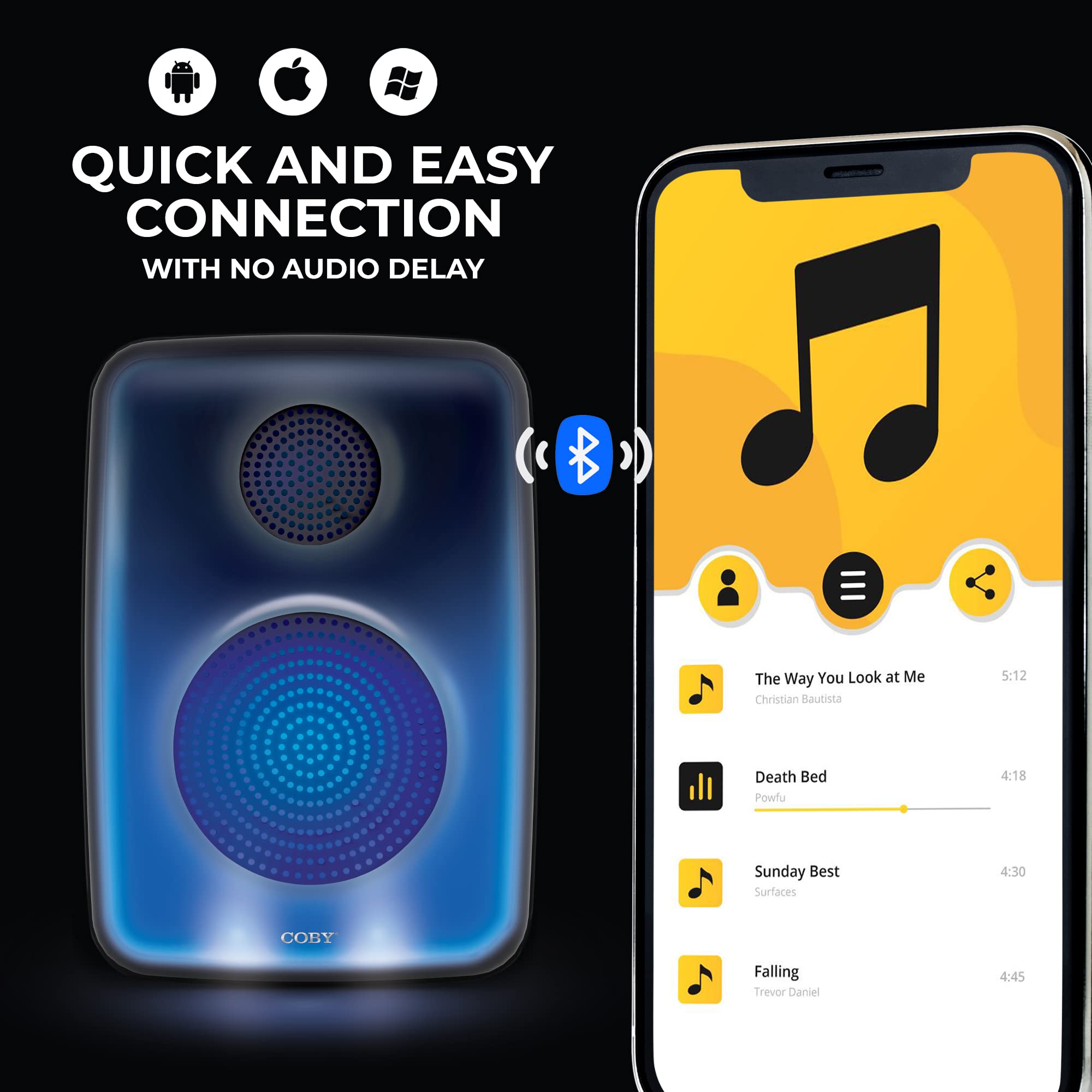 Coby Spectra True Wireless Bluetooth Speaker