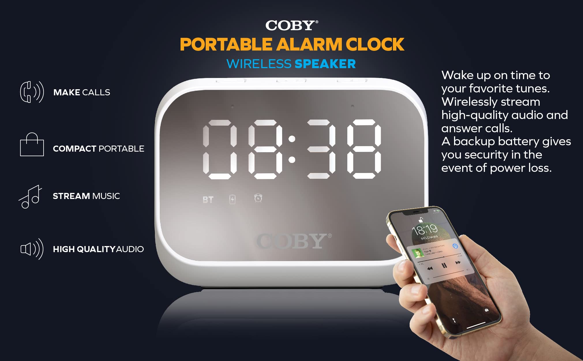 Coby Portable CD Player Headphones