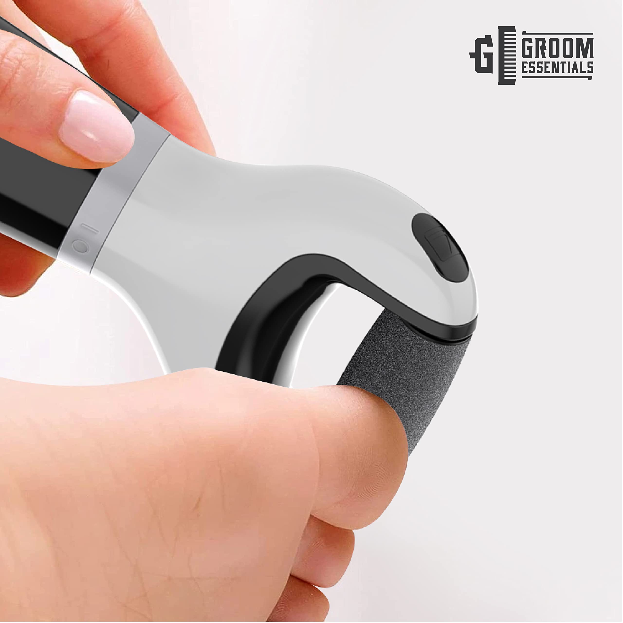 Chargeworx Groom Essentials Mens Callus Remover for Feet