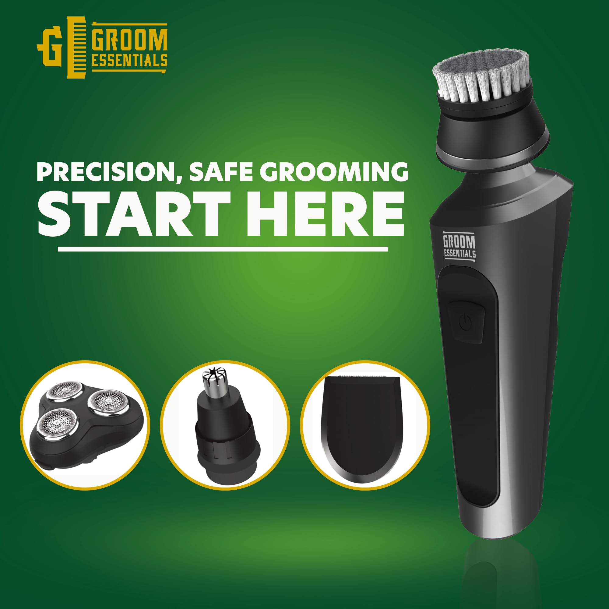 Groom Essentials Rechargeable 5-Piece Grooming Set for Men