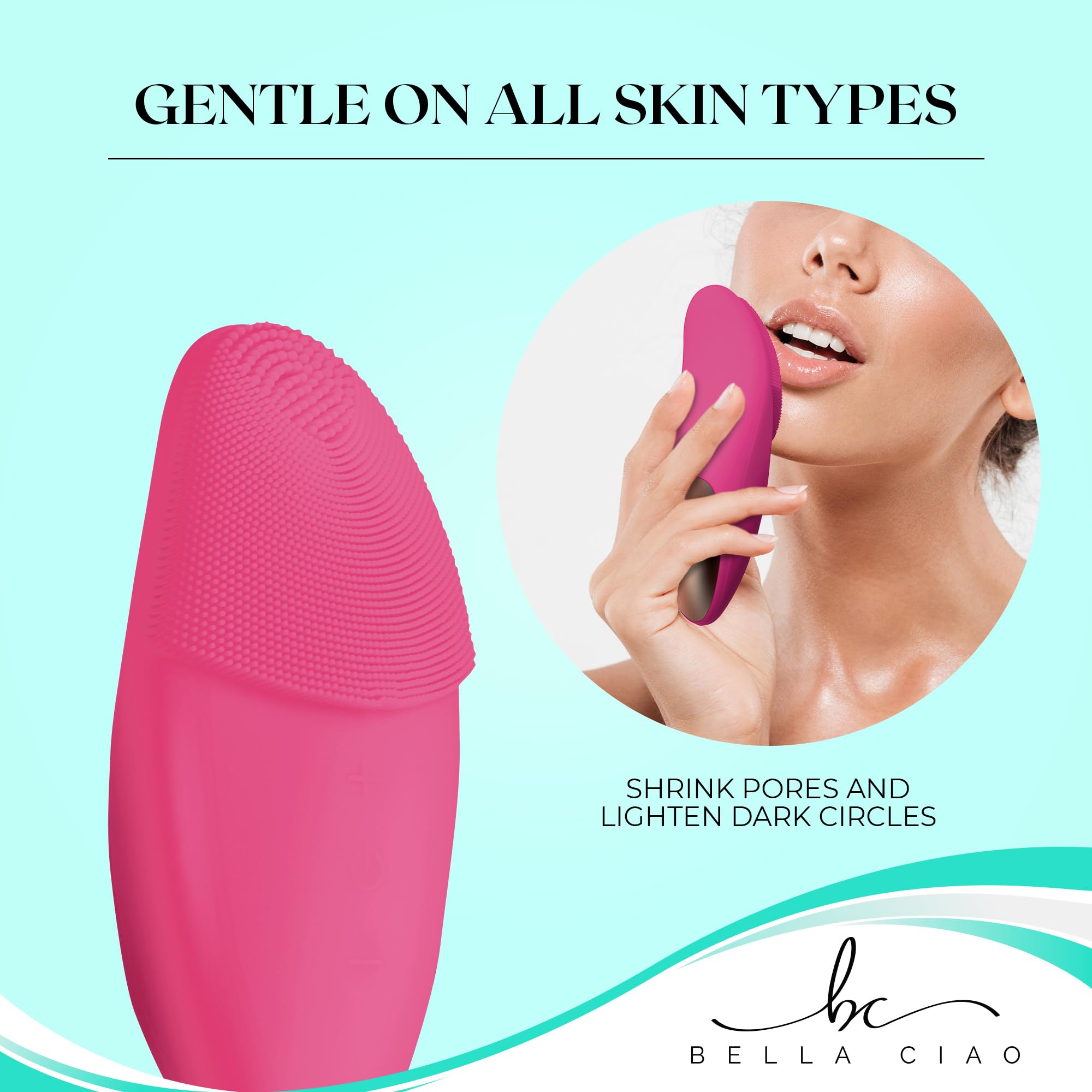 Bella Ciao 12-Speed Facial Cleansing Brush (Purple)
