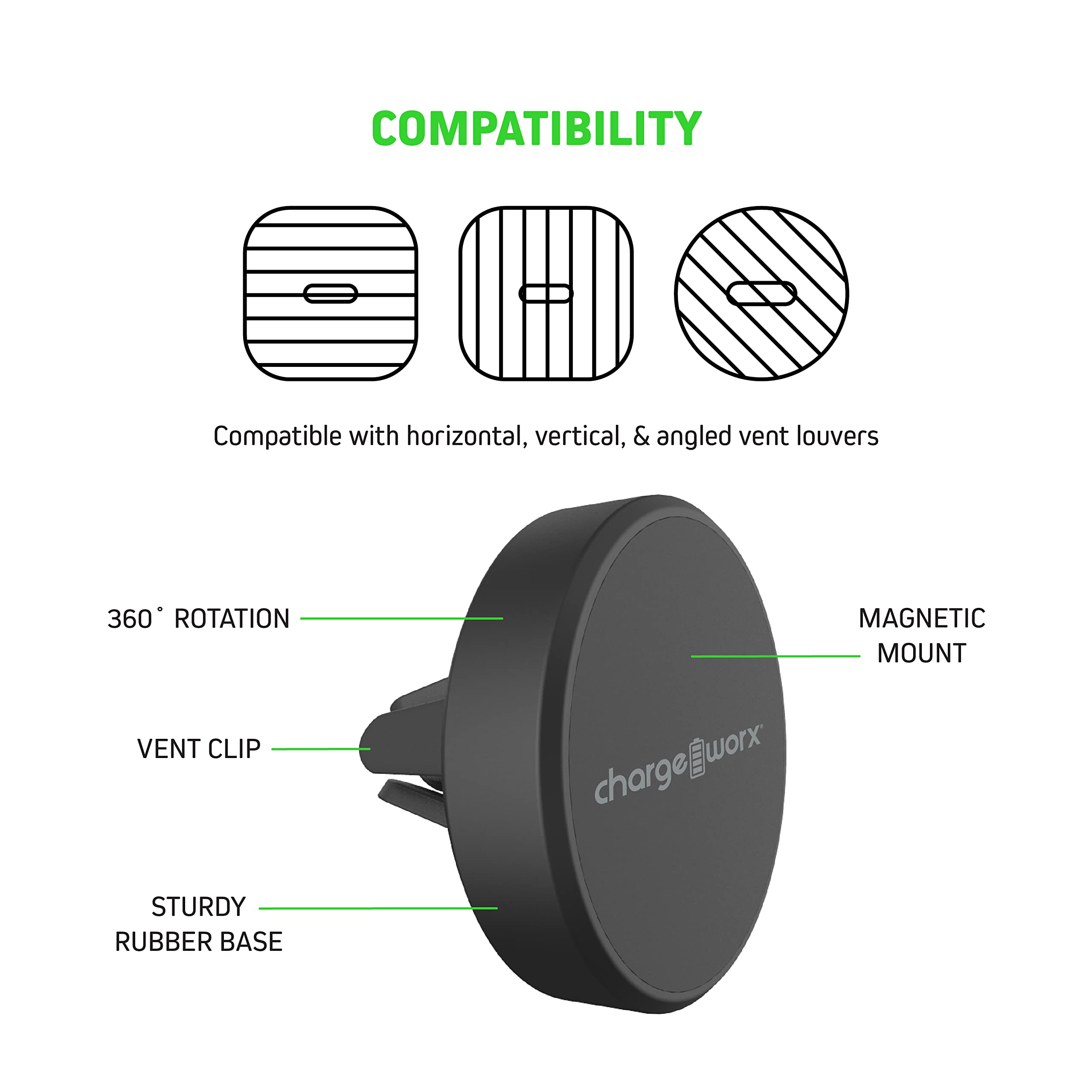 Chargeworx Univ Magnetic Phone Holder