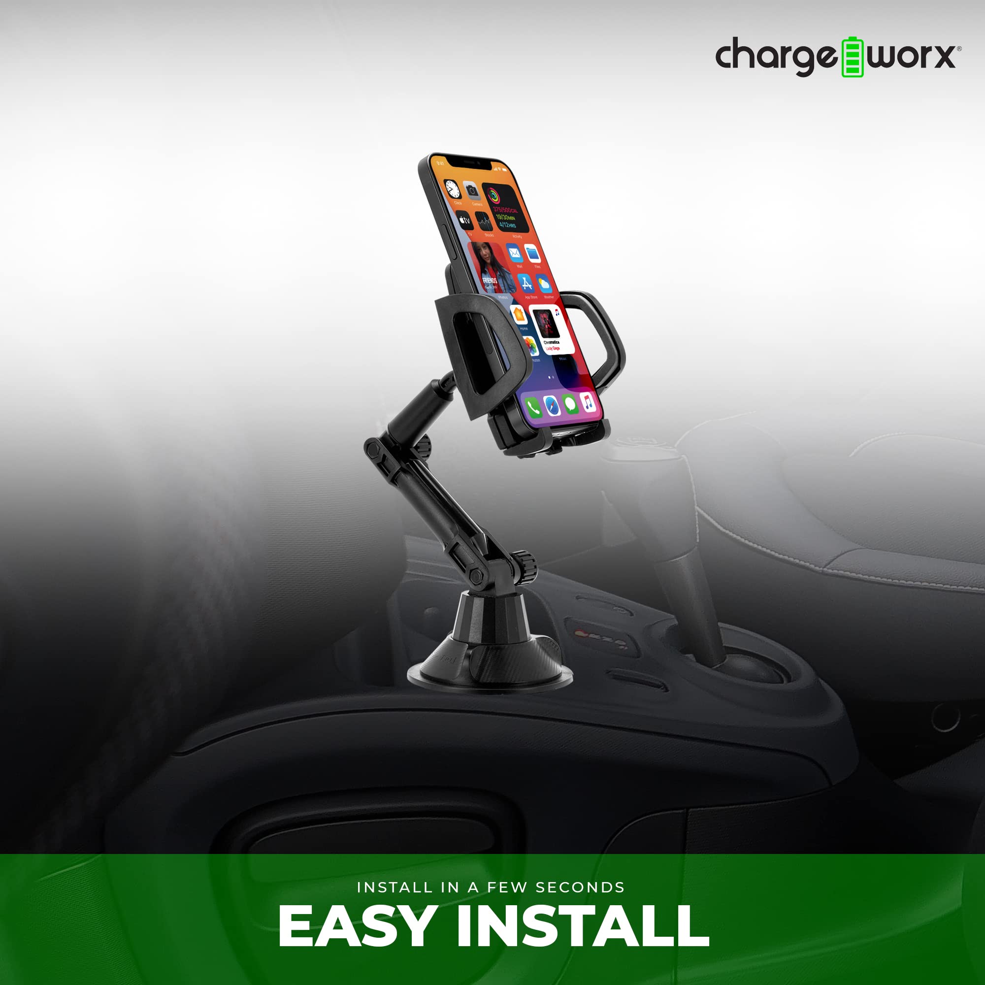 Chargeworx Deluxe Cupholder Phone Mount