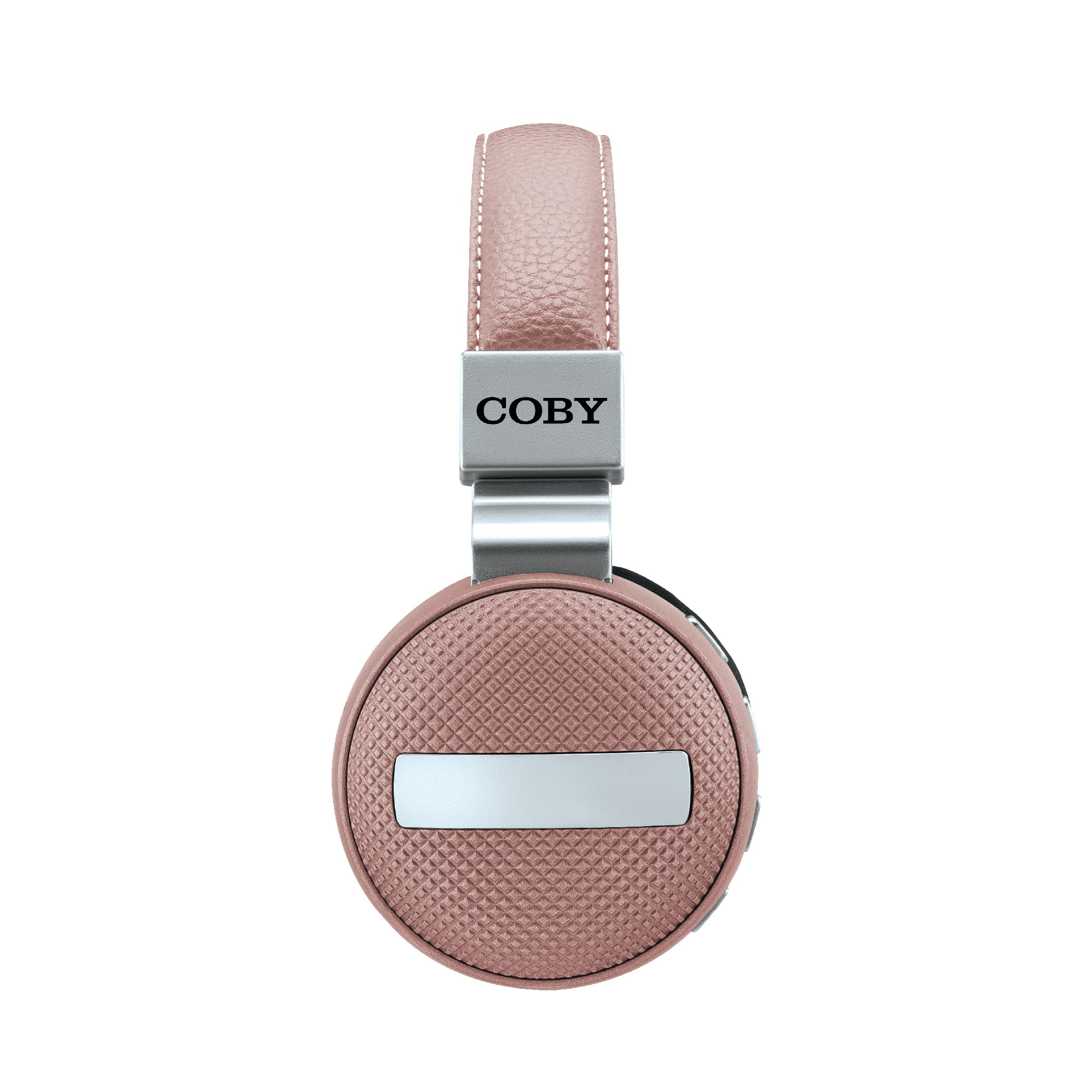 Coby Bluetooth Wireless On-Ear Foldable Headphones (Rose Gold)