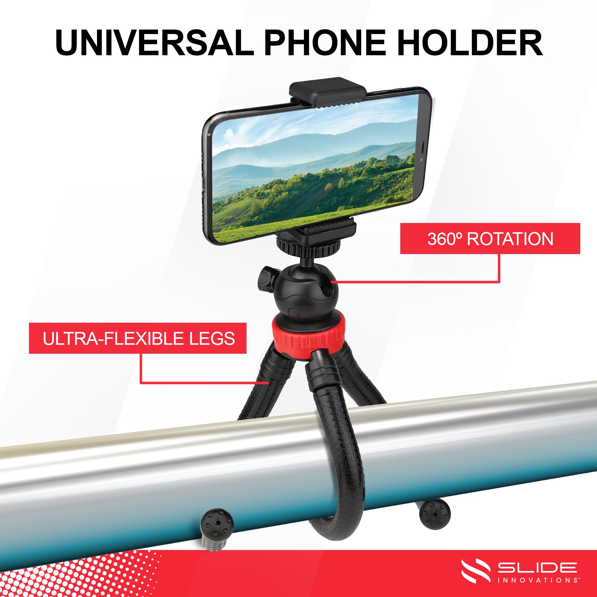 Slide Go Anywhere Mini Tripod Universal Smartphone Holder