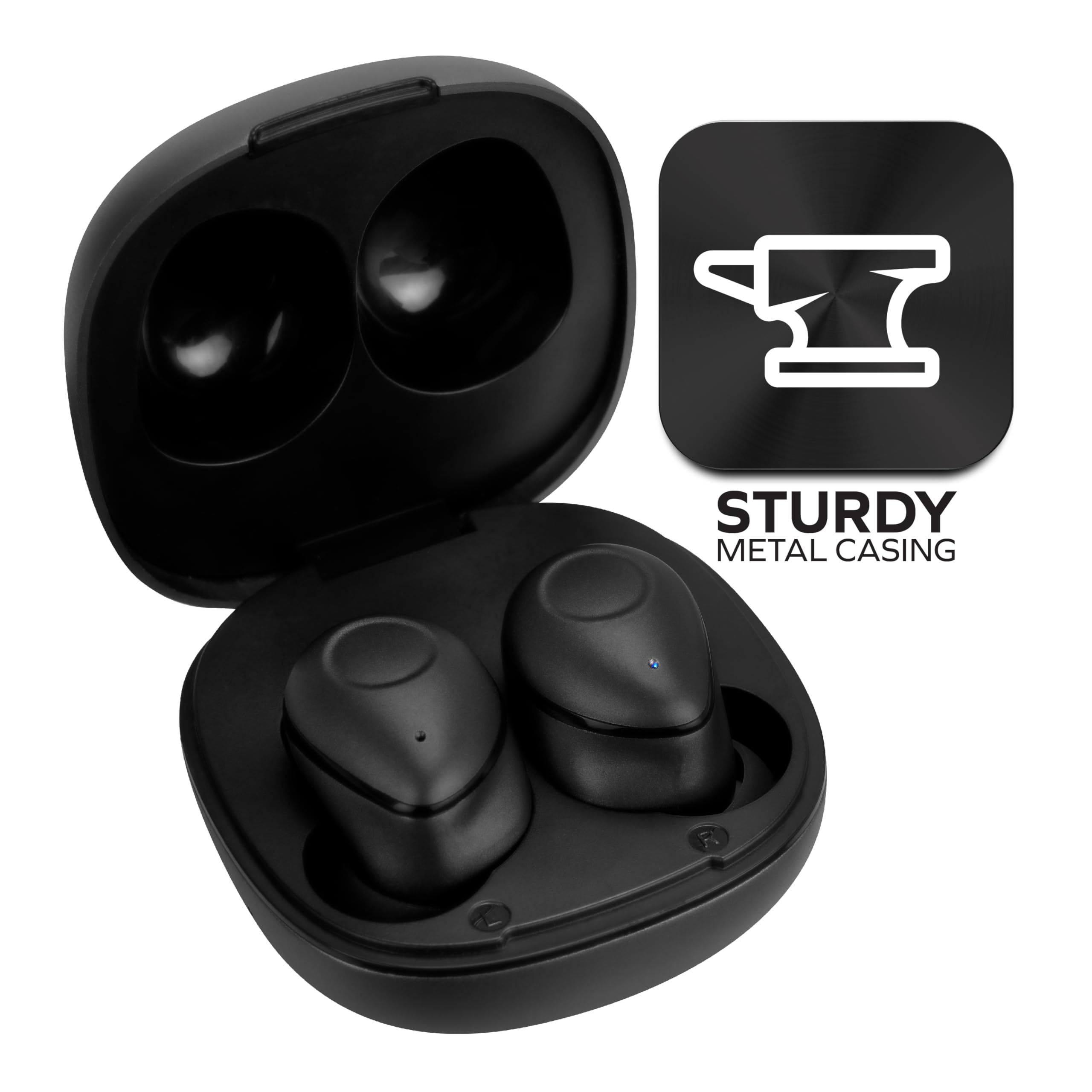 Coby True Wireless Earbuds Bluetooth 40-HR Play Siri Google