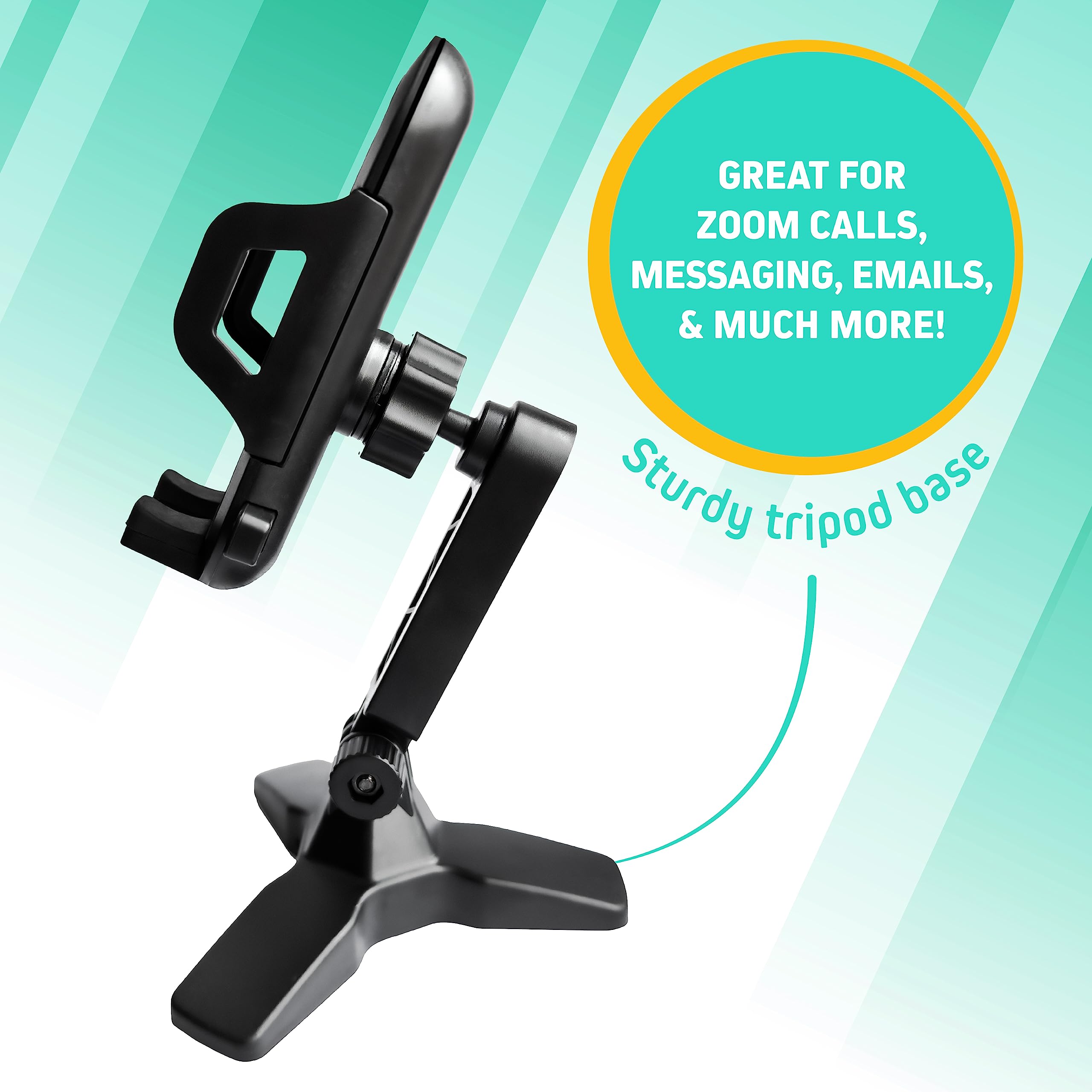SLIDE Phone Stand Desk Swivel Base Adjustable Mount Quick-Release Grip