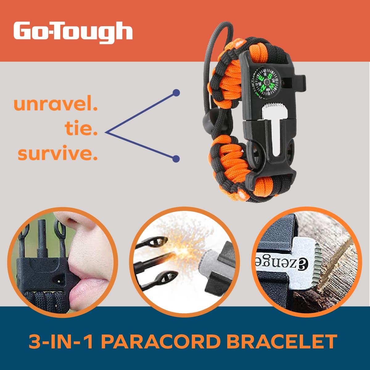 Go Tough Wilderness Camping Set | Camping Kit with Included Waterproof