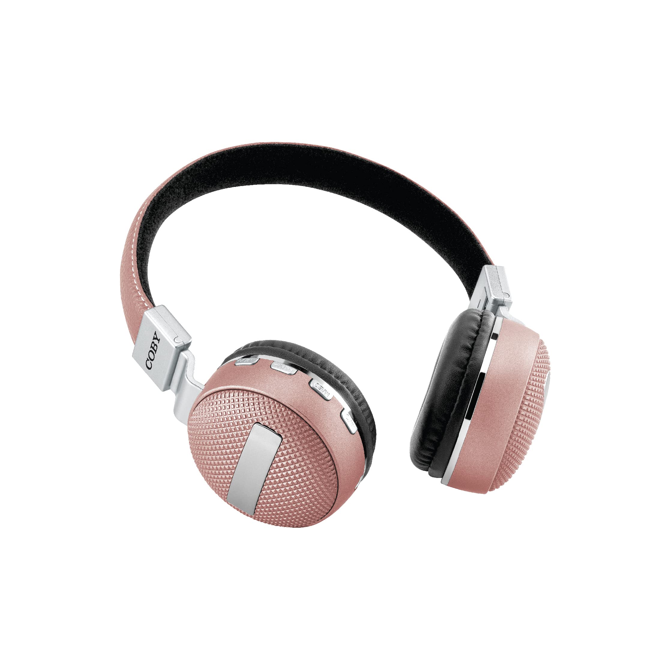 Coby Bluetooth Wireless On-Ear Foldable Headphones (Rose Gold)