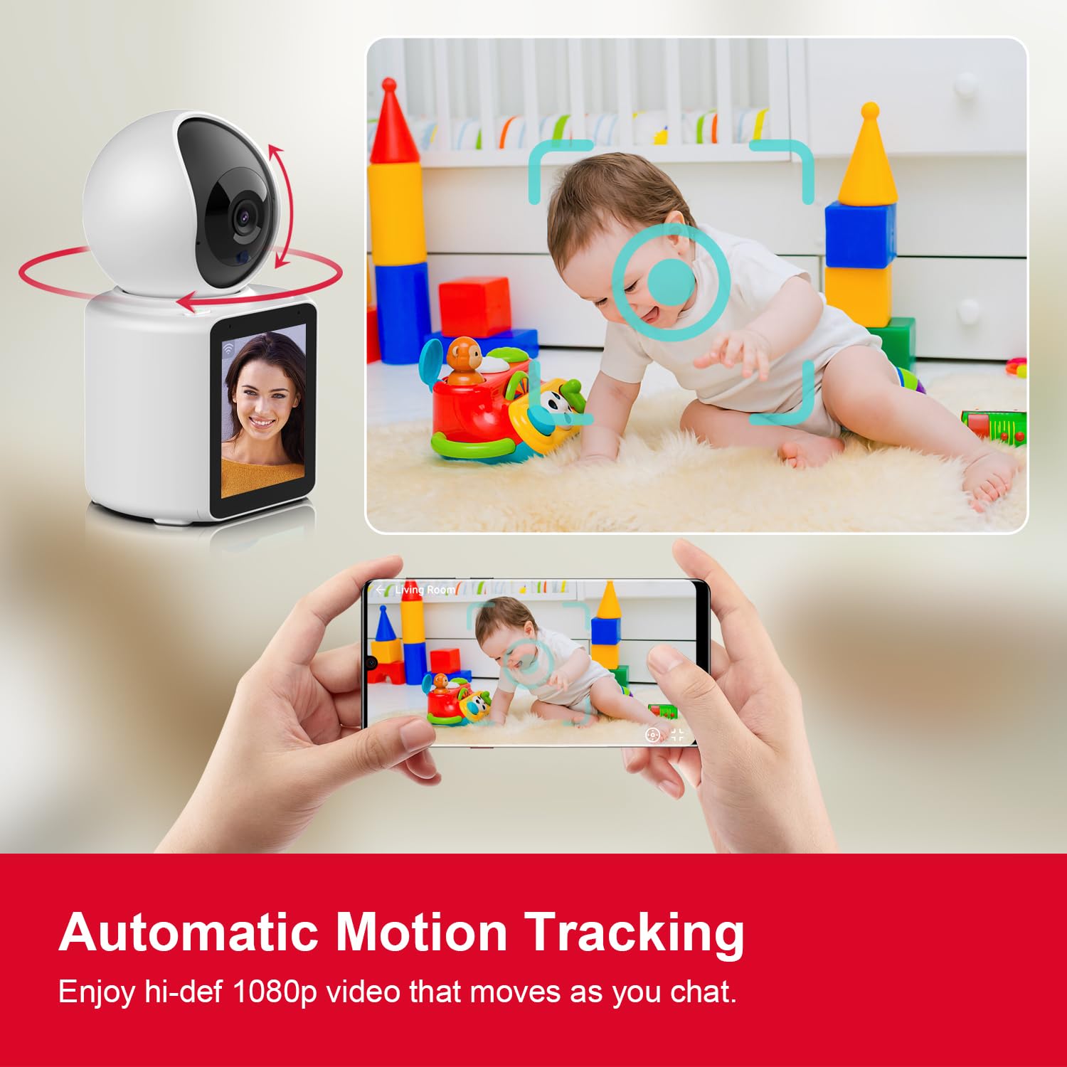 RCA HD Video Screen Motion Tracking Cam 1080p