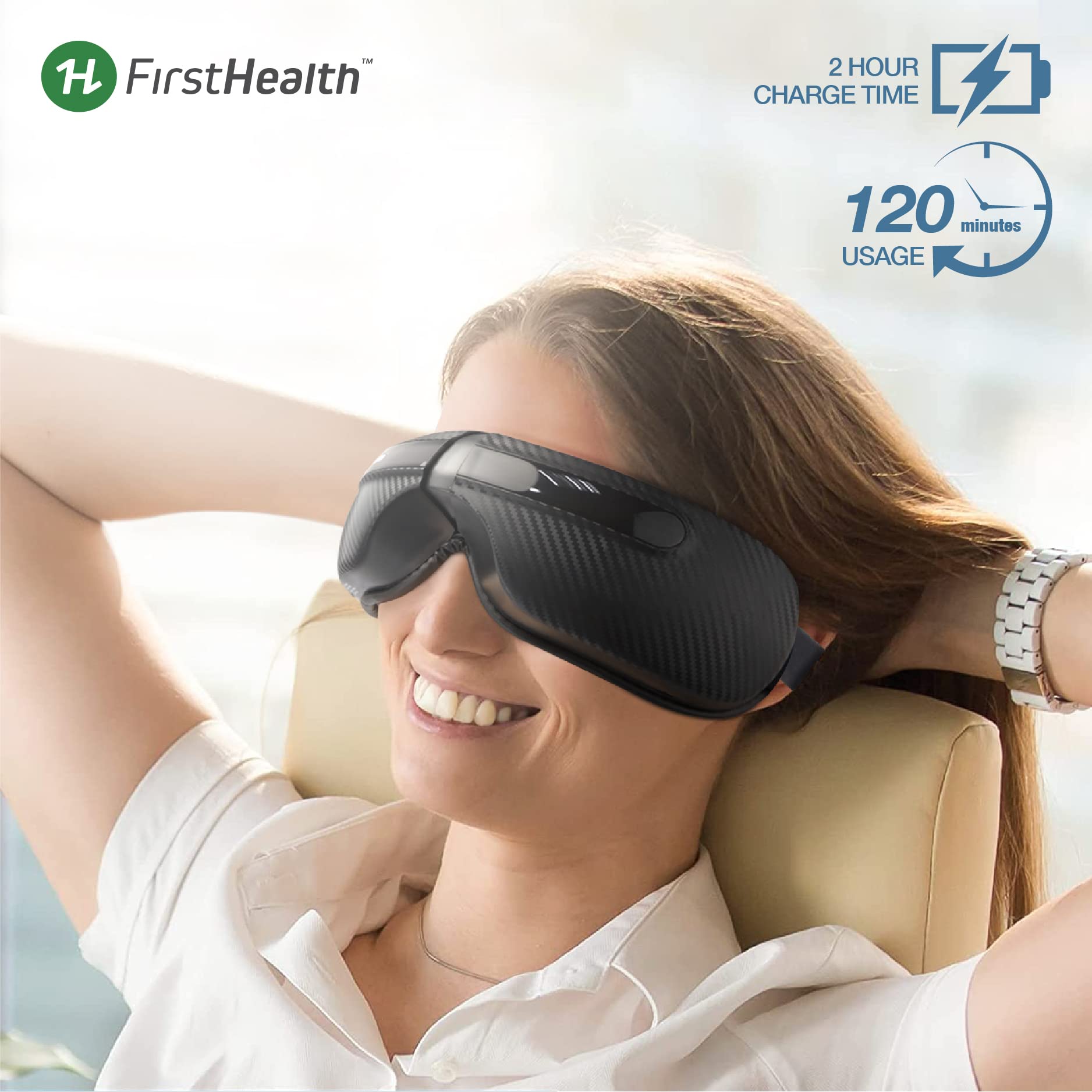 First Health Eye Massager with Relaxing Heat