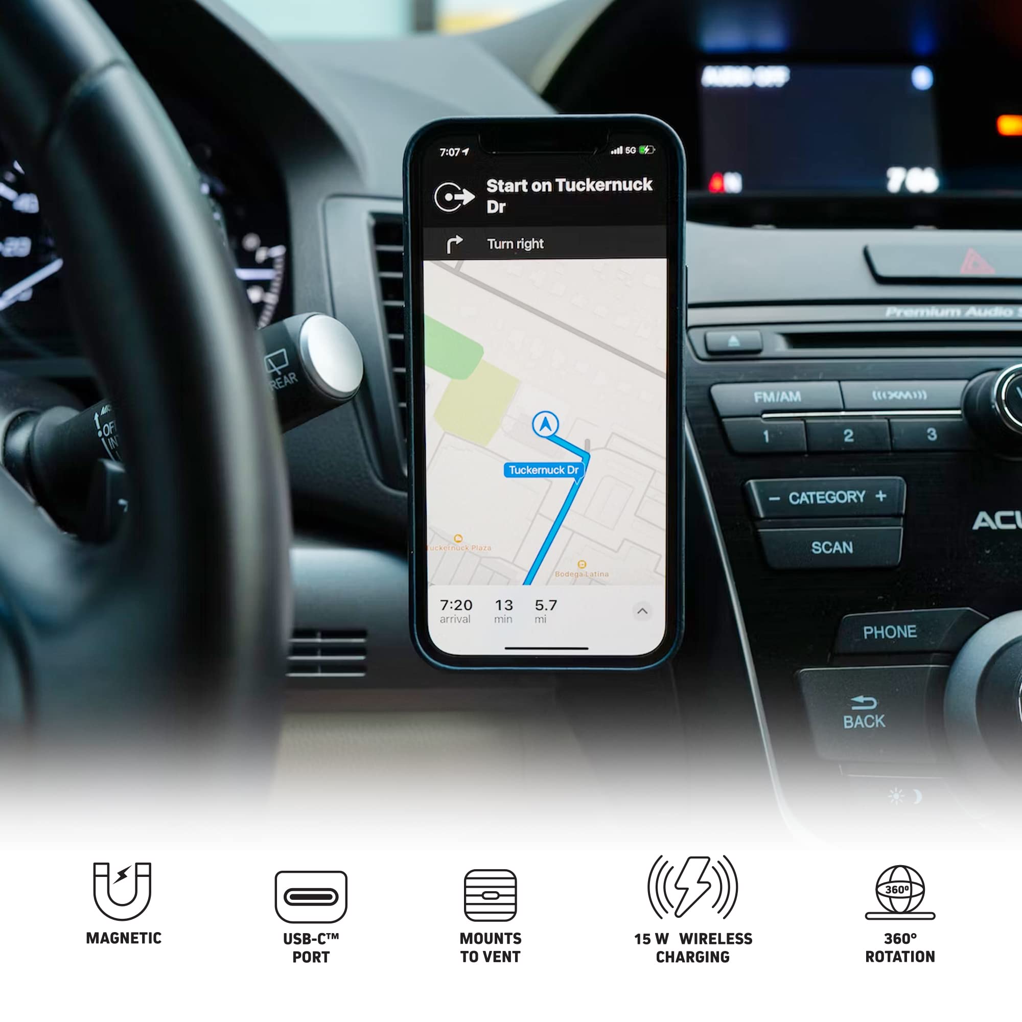 Chargeworx Phone Mount Magnetic