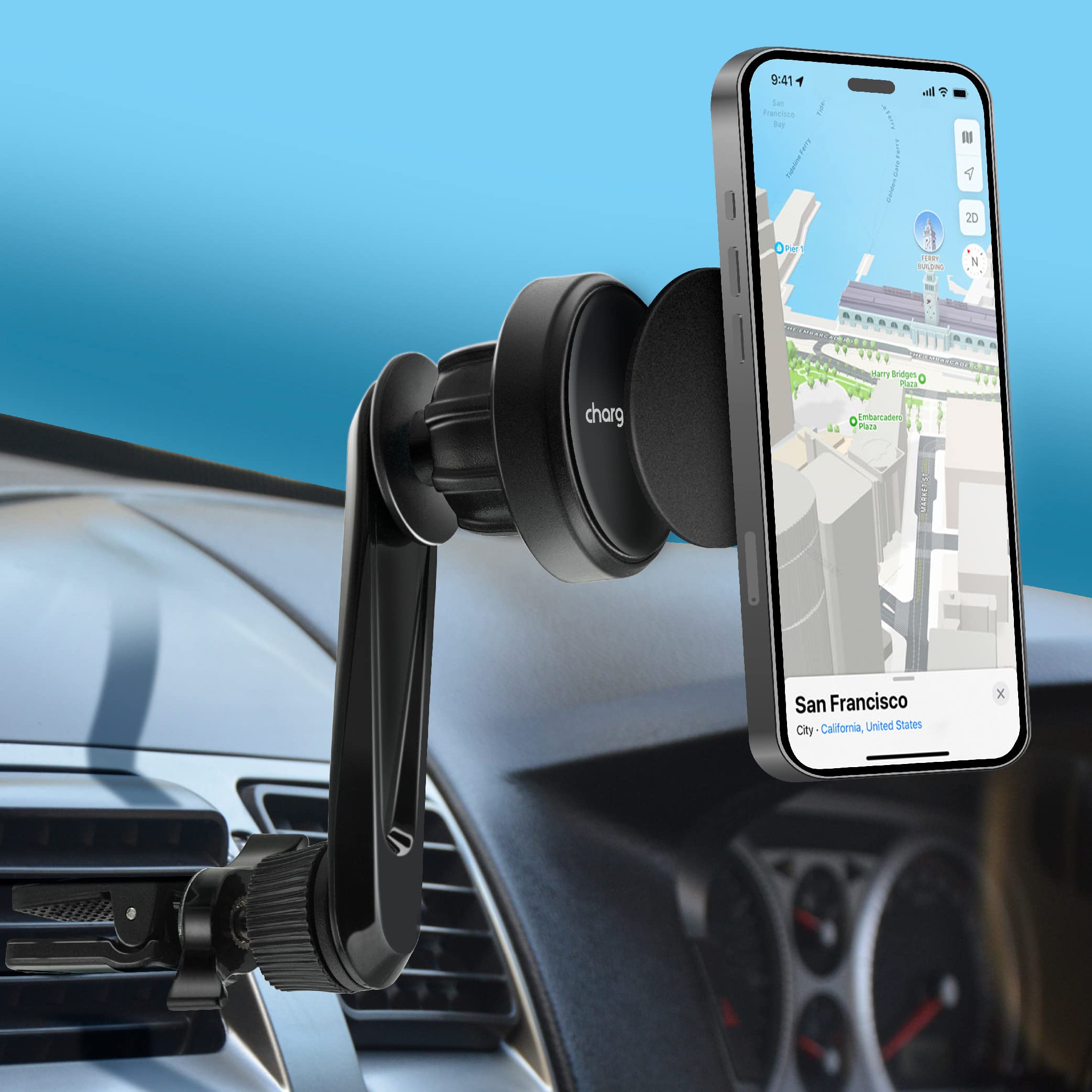 Chargeworx Mag Car Vent Phone Mount