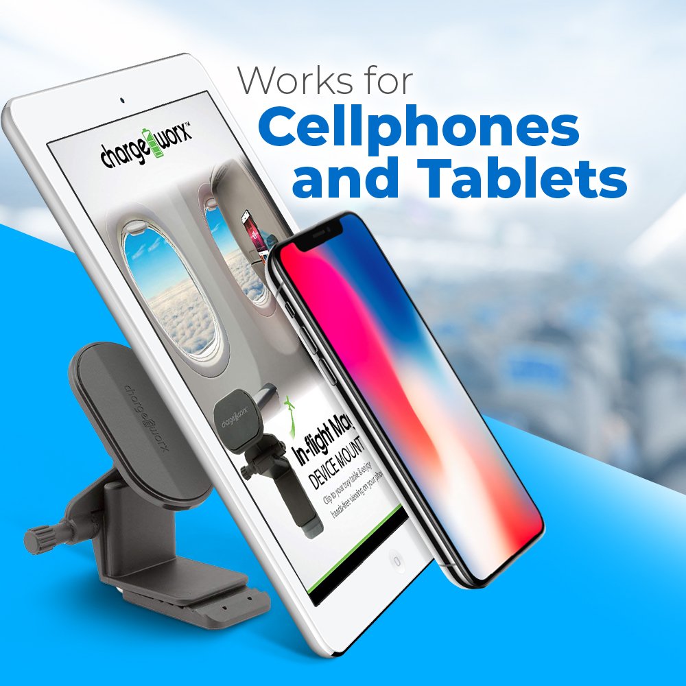 Chargeworx Airplane Magnetic Phone Mount & Tablet Mount