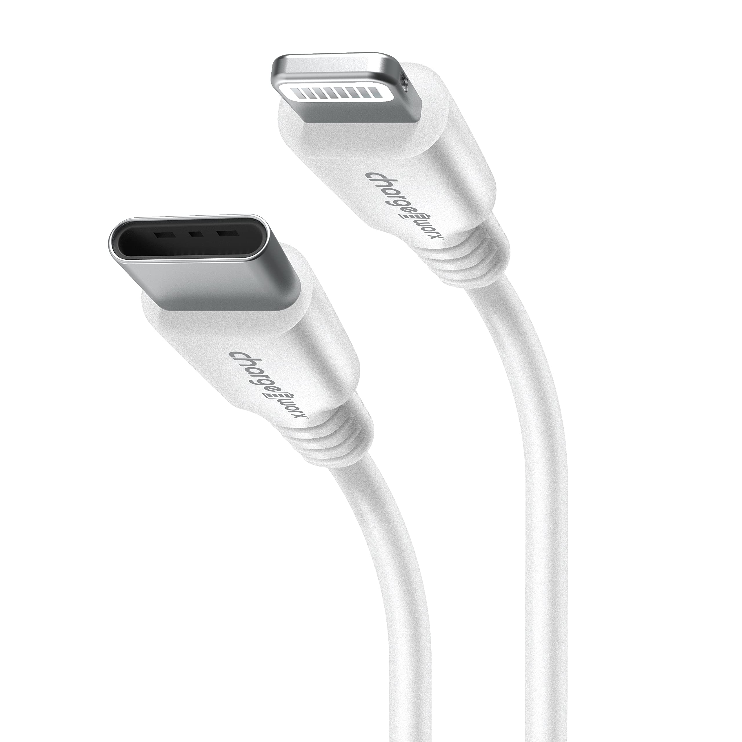 Chargeworx USB-C to Lightning 10ft Cable 20W PD MFI Certified
